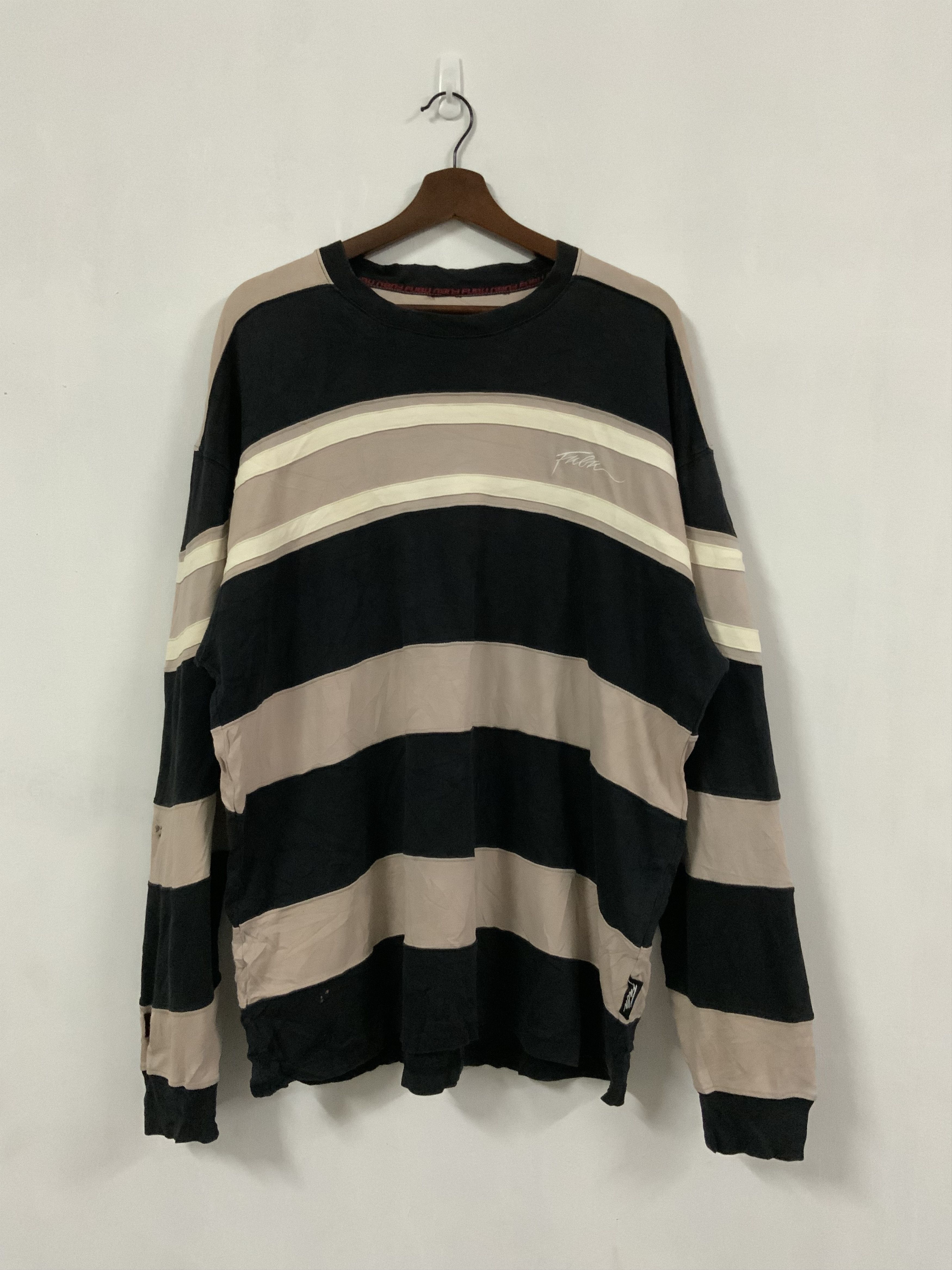 Fubu Fubu XL Striped Long Sleeve T-Shirt Size US XL / EU 56 / 4 - 1 Thumbnail