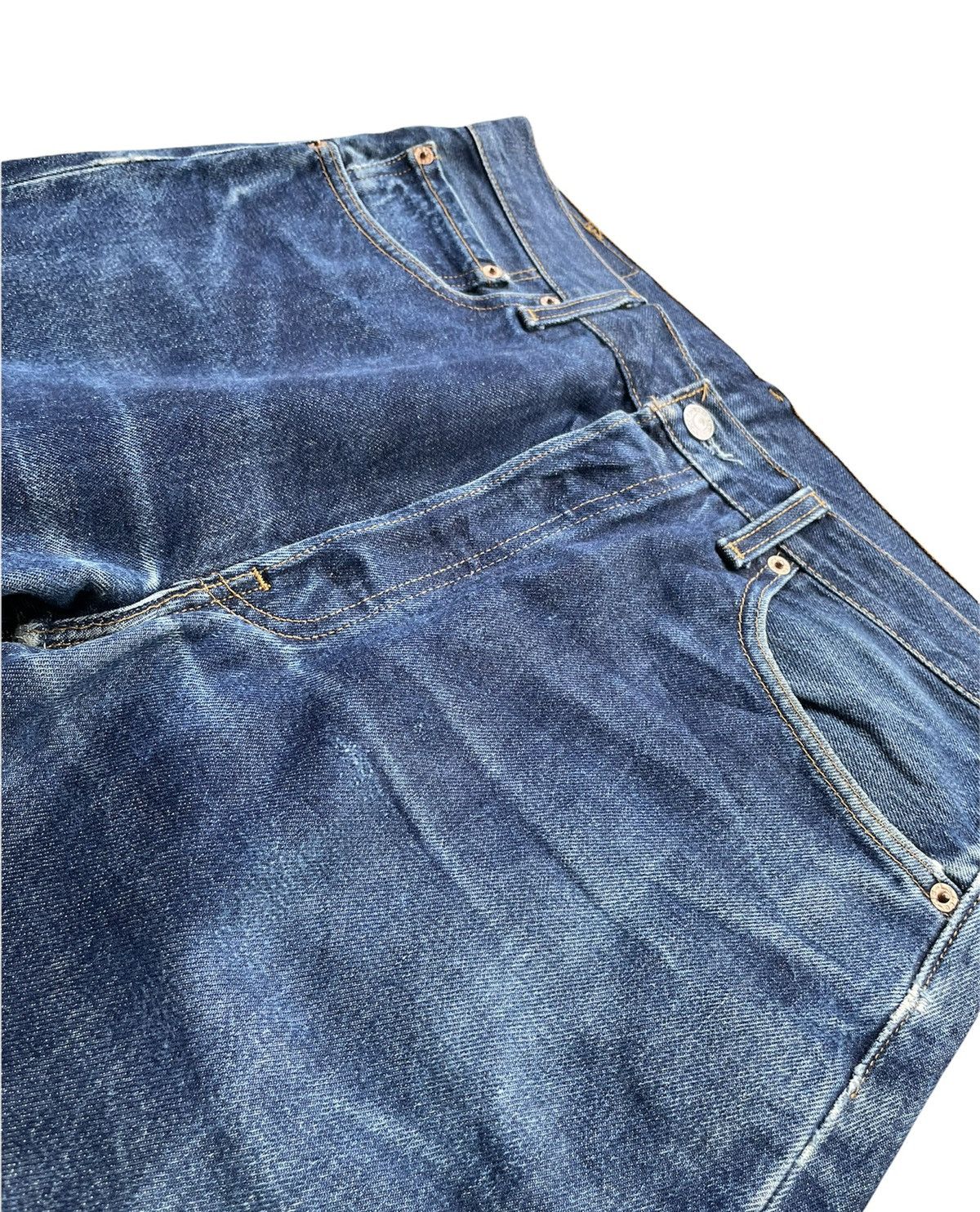 Le Grande Bleu (L.G.B.) Vintage Levi’s 501 1998 Usa Aging Faded Wash Denim Size US 34 / EU 50 - 5 Thumbnail
