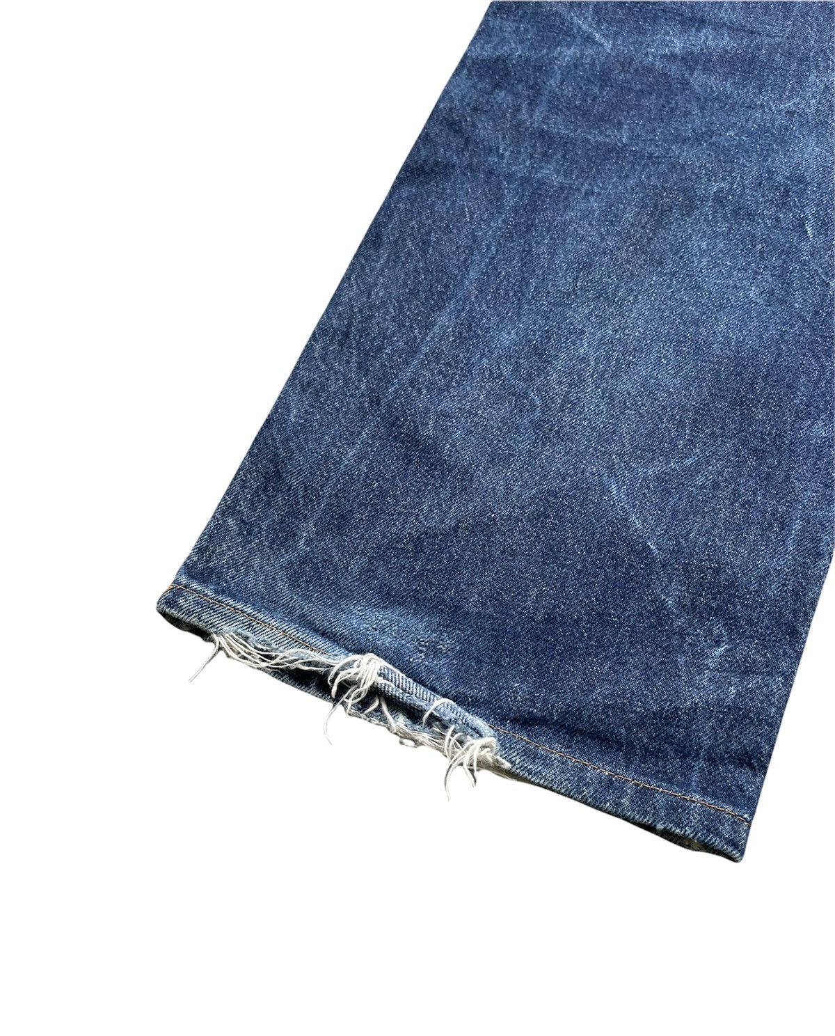 Le Grande Bleu (L.G.B.) Vintage Levi’s 501 1998 Usa Aging Faded Wash Denim Size US 34 / EU 50 - 8 Thumbnail
