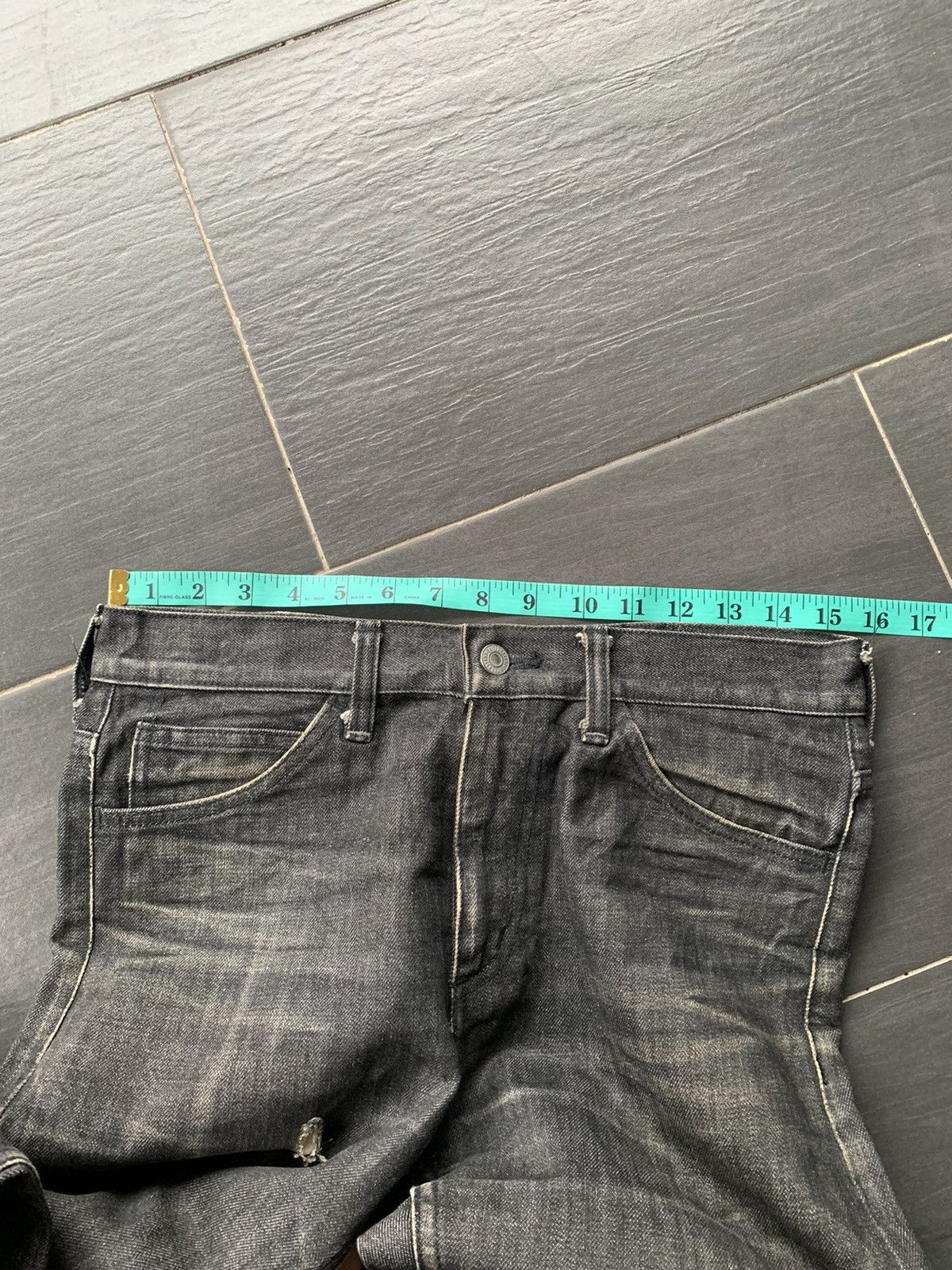 United Arrows Blue Label Distressed Denim Size US 31 - 10 Thumbnail
