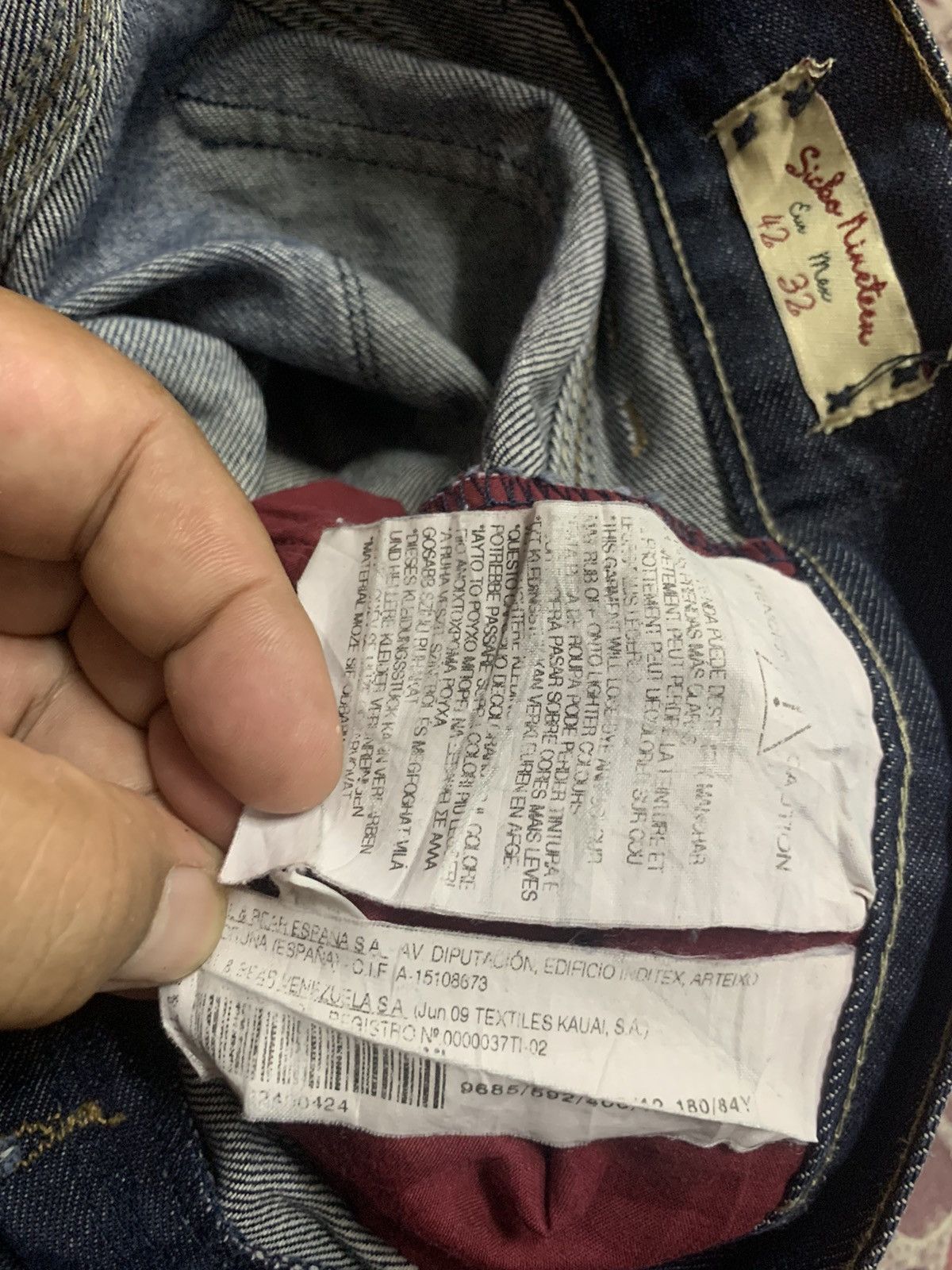 Pull & Bear Y2K SICKO19 PULL & BEAR DENIM JEANS Size US 34 / EU 50 - 4 Thumbnail