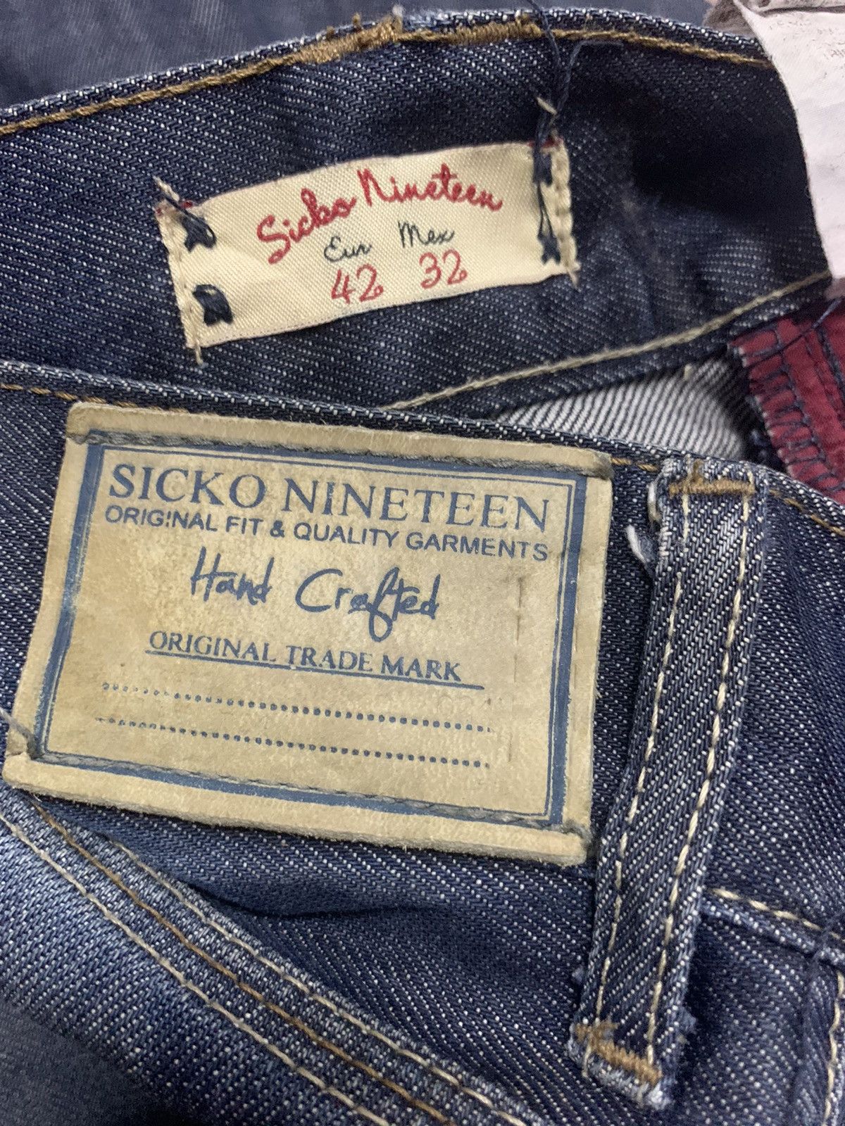 Pull & Bear Y2K SICKO19 PULL & BEAR DENIM JEANS Size US 34 / EU 50 - 8 Thumbnail