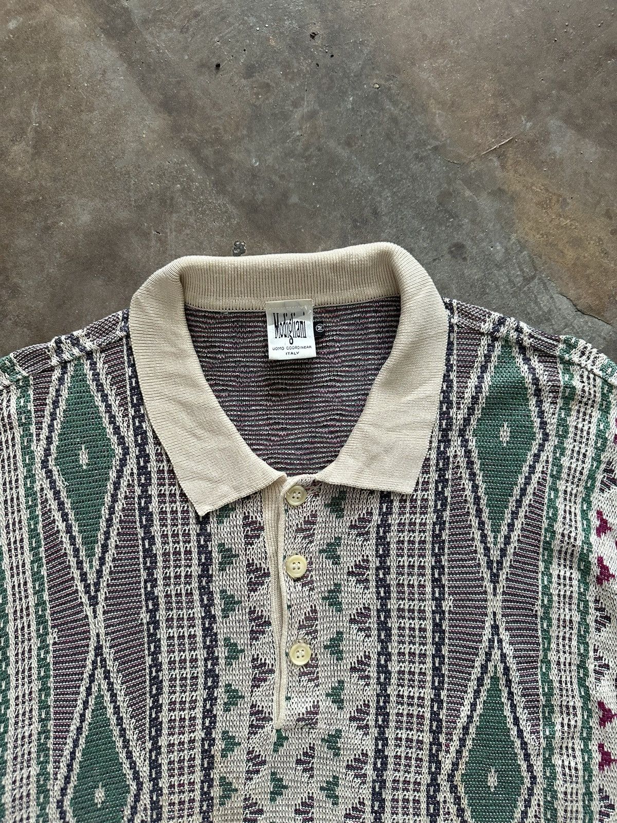 Vintage Vintage Modigliani Printed Knitwear Shirt Size US M / EU 48-50 / 2 - 5 Thumbnail