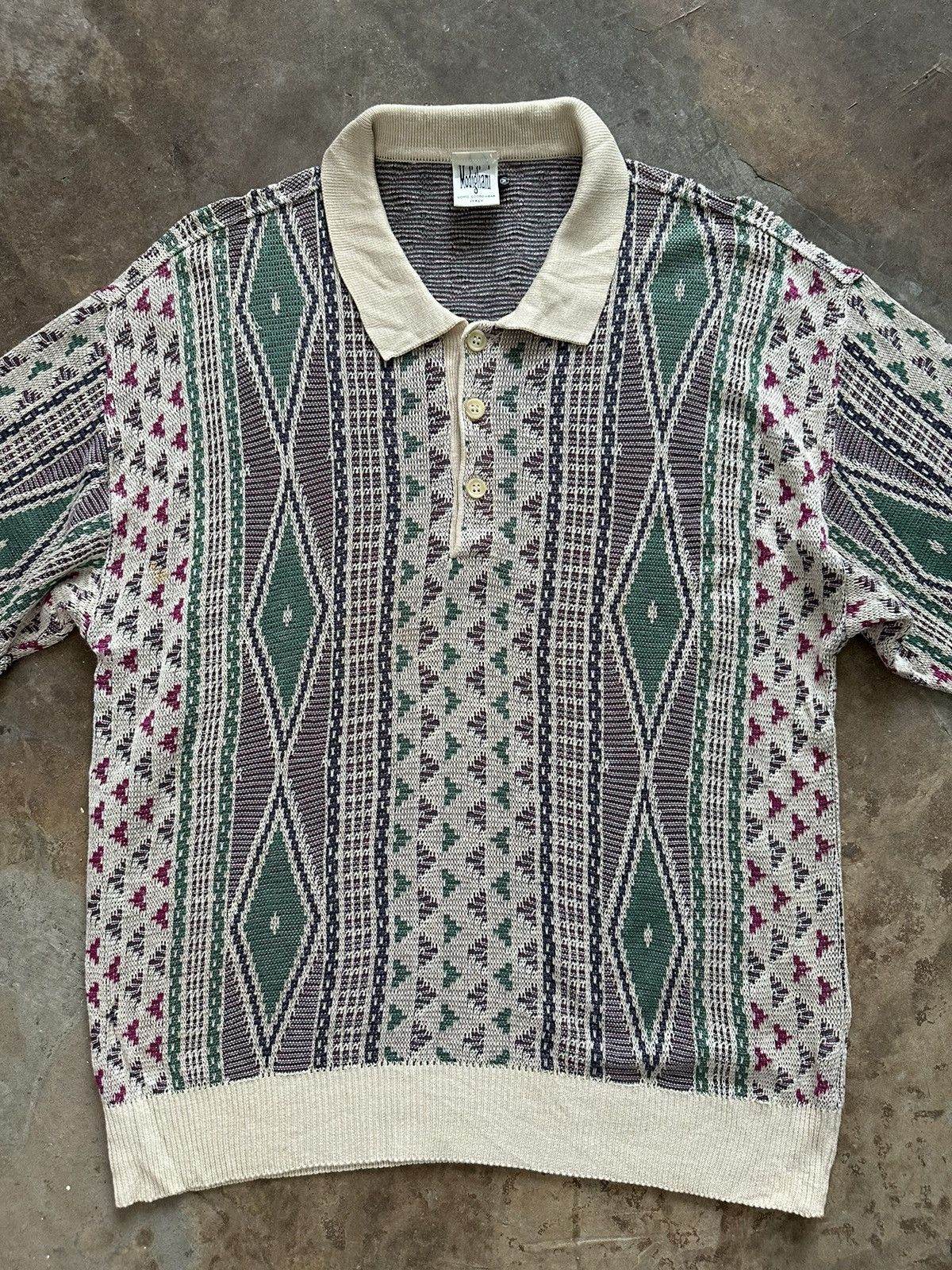 Vintage Vintage Modigliani Printed Knitwear Shirt Size US M / EU 48-50 / 2 - 2 Thumbnail