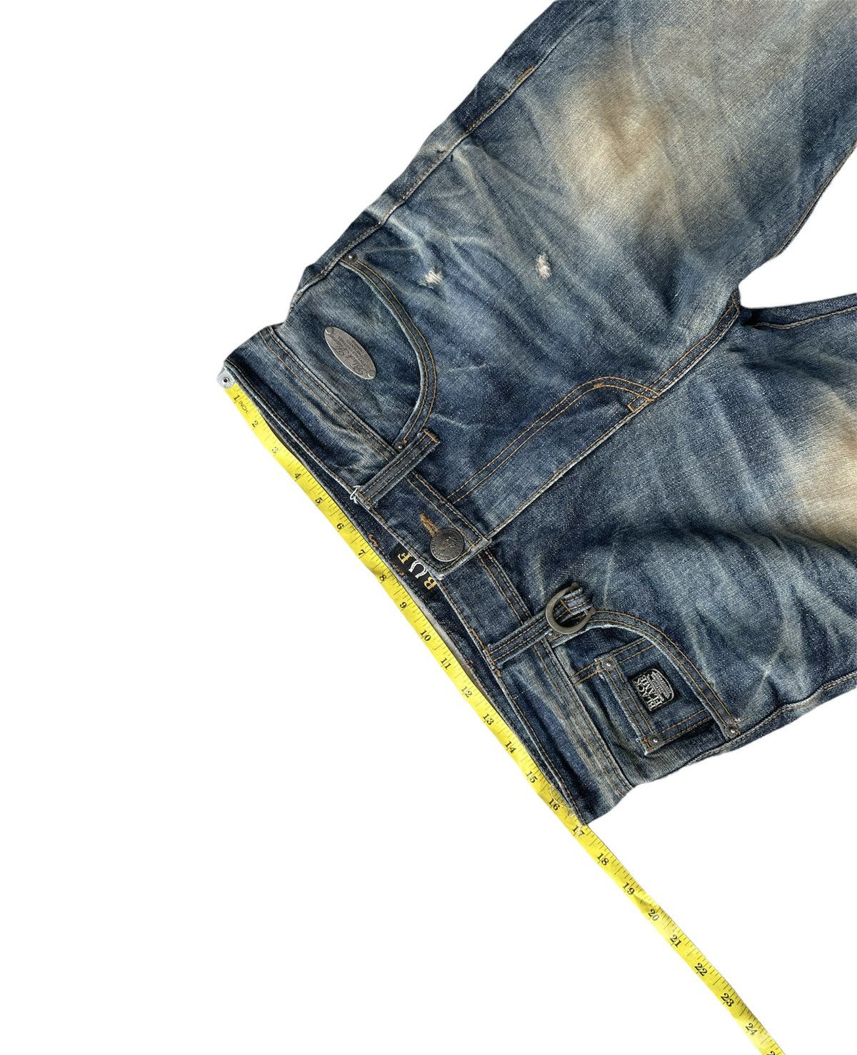 Japanese Brand Black Flame Aging Wash Selvedge Denim Size US 34 / EU 50 - 2 Thumbnail