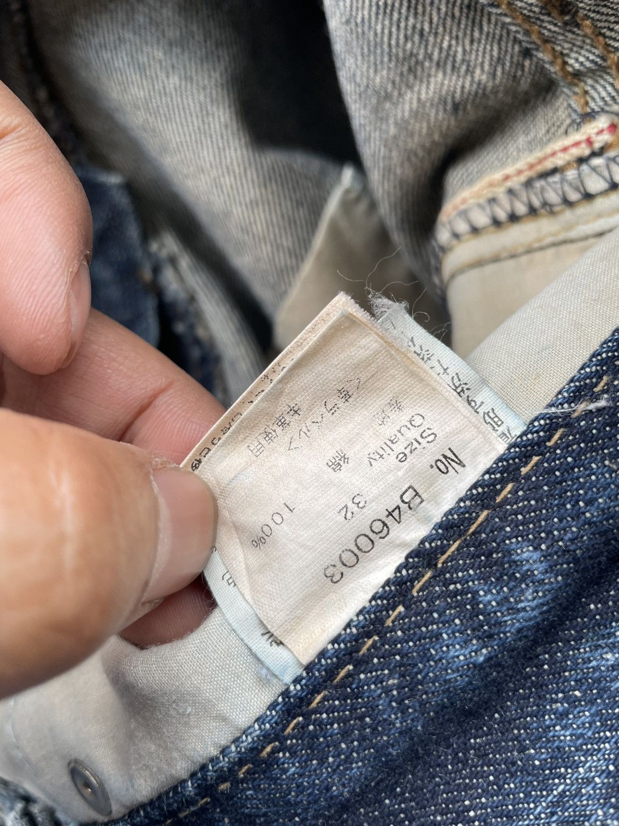 Japanese Brand Black Flame Aging Wash Selvedge Denim Size US 34 / EU 50 - 20 Thumbnail