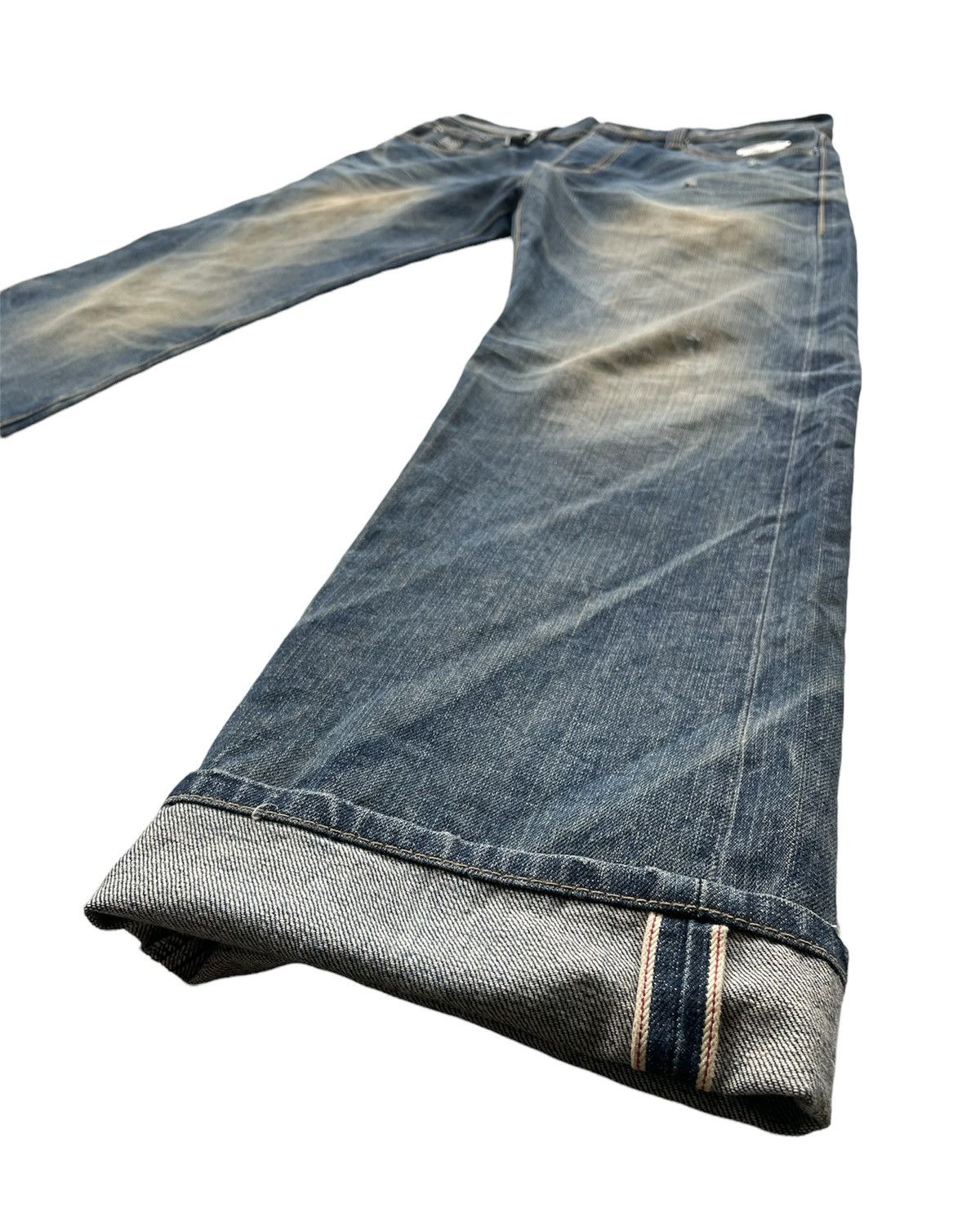 Japanese Brand Black Flame Aging Wash Selvedge Denim Size US 34 / EU 50 - 3 Thumbnail