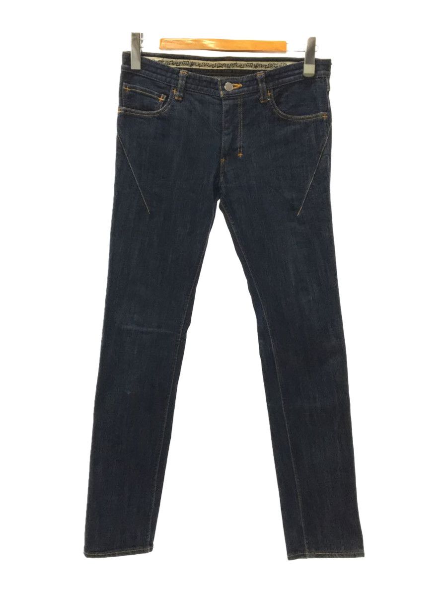 Denim Navy Plain ZIp Fly Long Pants