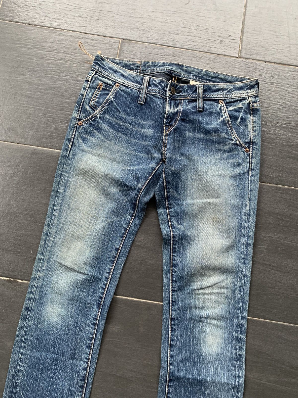 Japanese Brand Vintage John Bull Faded Wash Denim Size US 31 - 2 Thumbnail