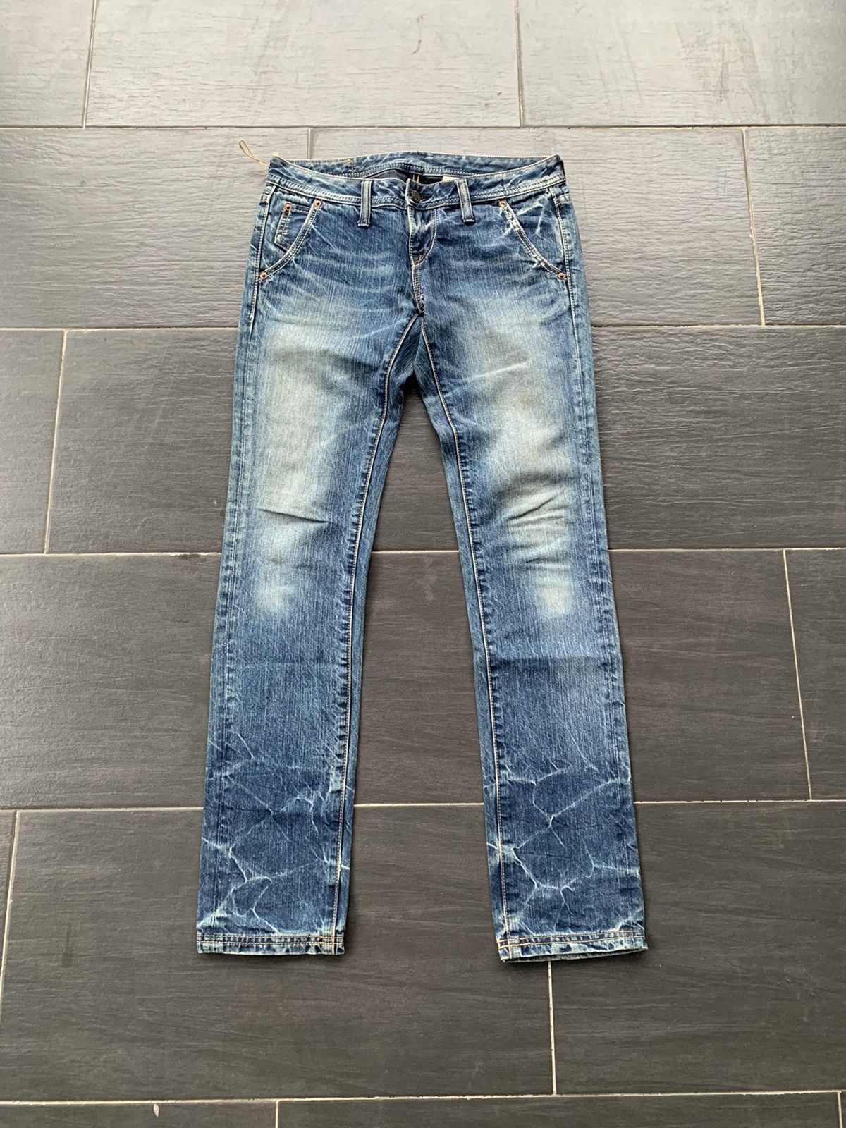 Japanese Brand Vintage John Bull Faded Wash Denim Size US 31 - 1 Thumbnail