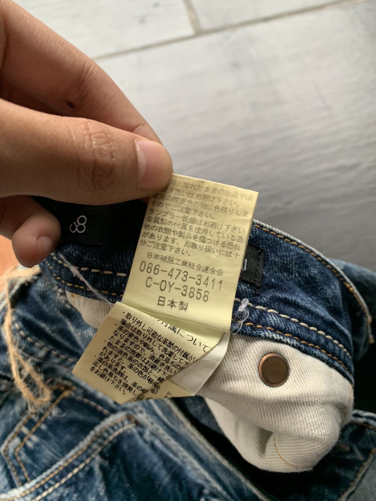Japanese Brand Vintage John Bull Faded Wash Denim Size US 31 - 4 Thumbnail