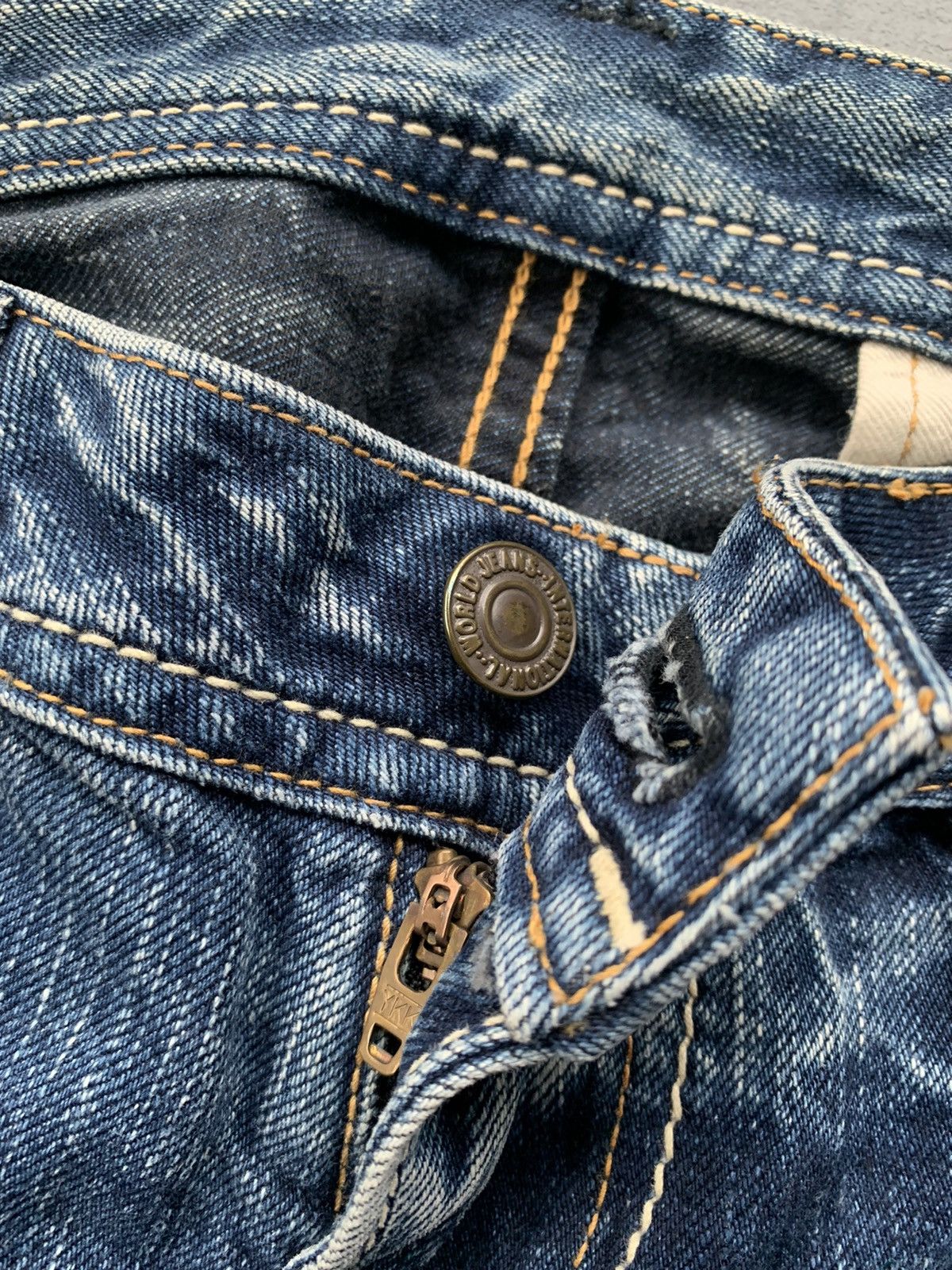 Japanese Brand Vintage John Bull Faded Wash Denim Size US 31 - 3 Thumbnail
