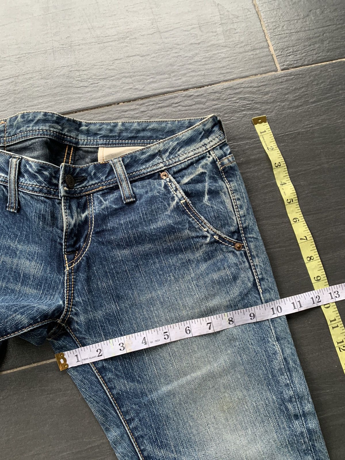Japanese Brand Vintage John Bull Faded Wash Denim Size US 31 - 10 Thumbnail