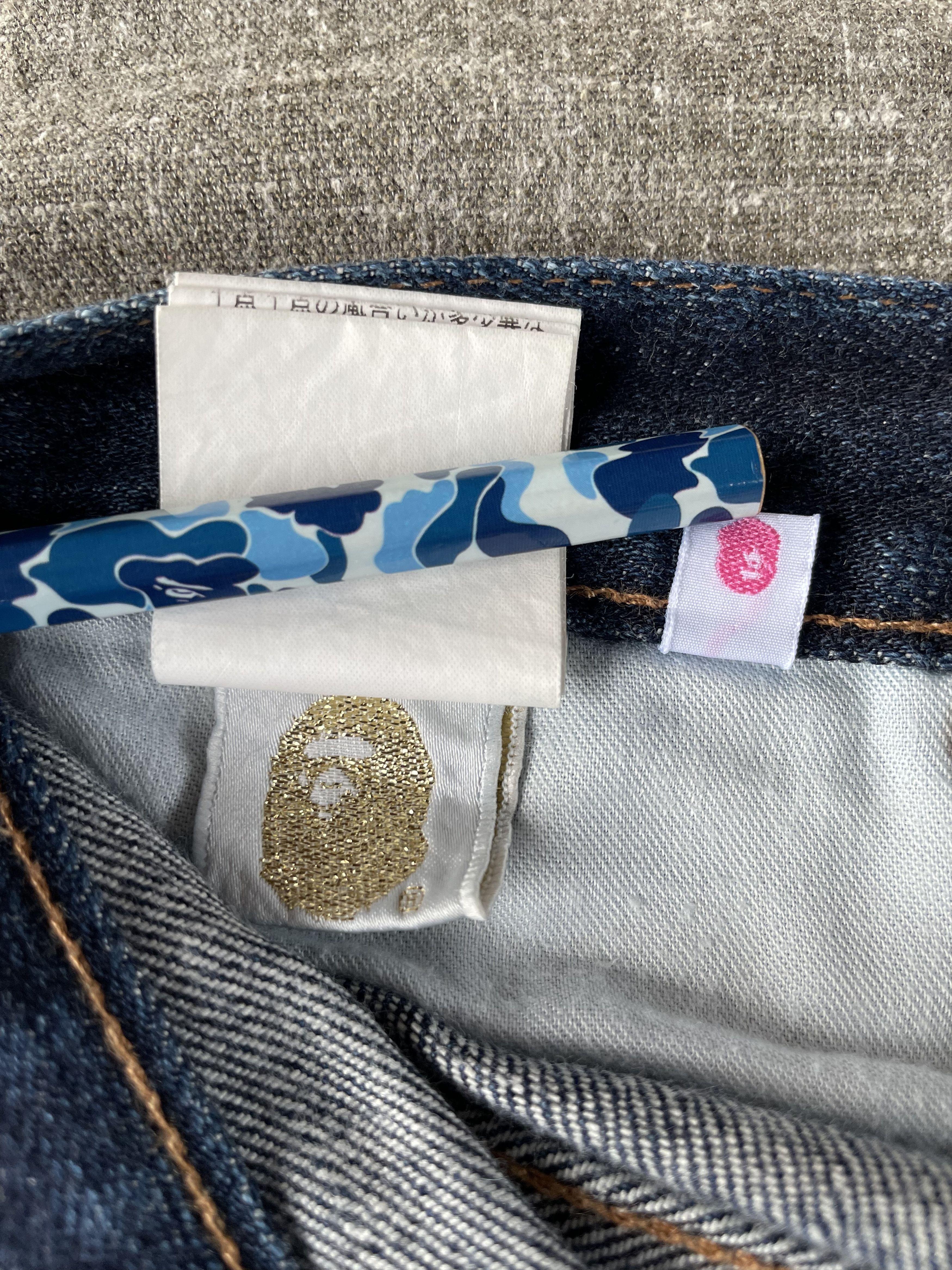 Bape Bape Bapesta Denim Jeans Size 28" / US 6 / IT 42 - 9 Thumbnail