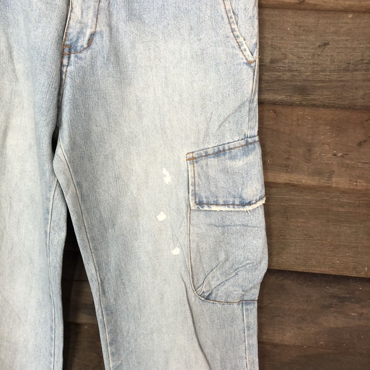 Japanese Brand Page Boy Blue Denim Multipocket Pants #6733 Size US 30 / EU 46 - 5 Thumbnail
