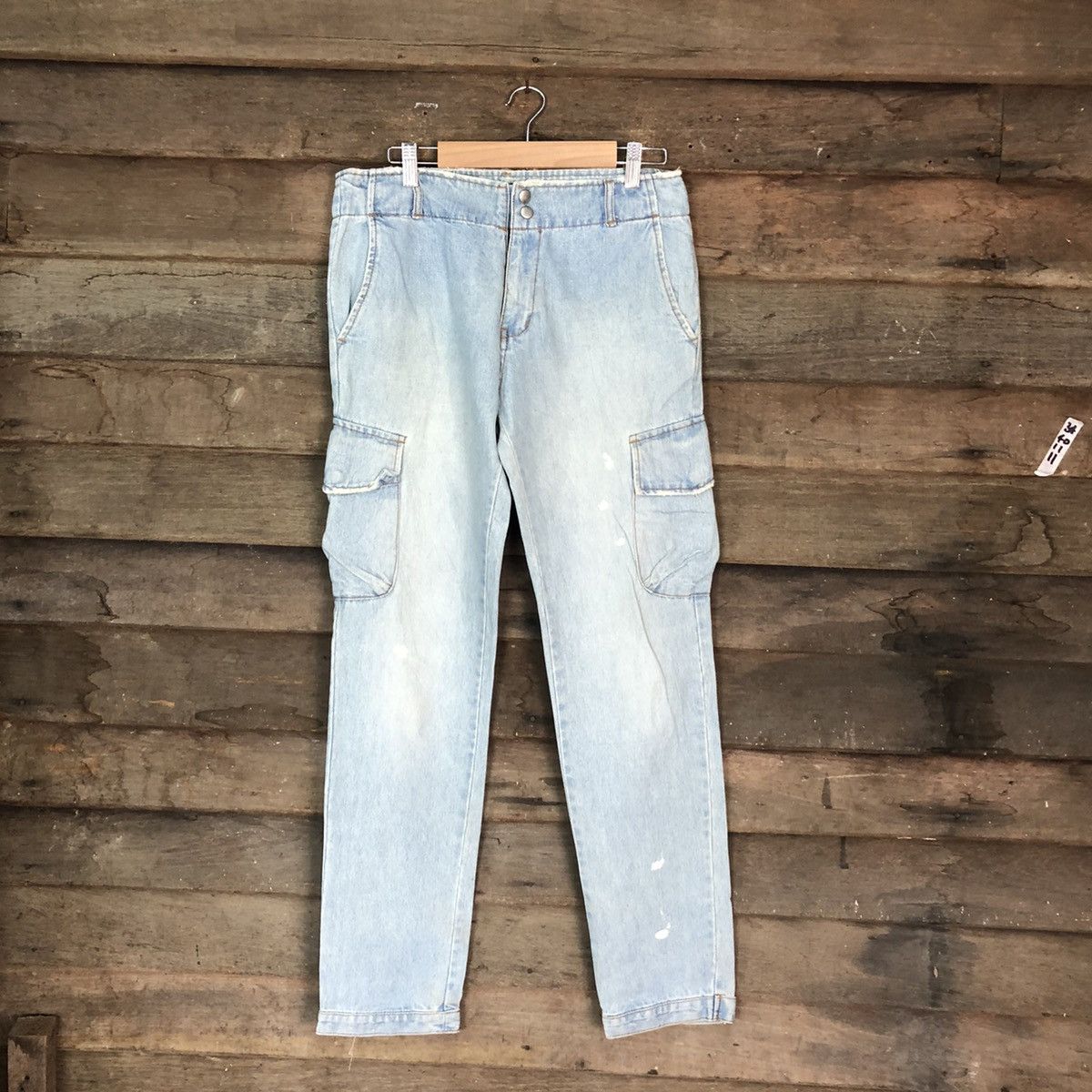 Japanese Brand Page Boy Blue Denim Multipocket Pants #6733 Size US 30 / EU 46 - 1 Thumbnail