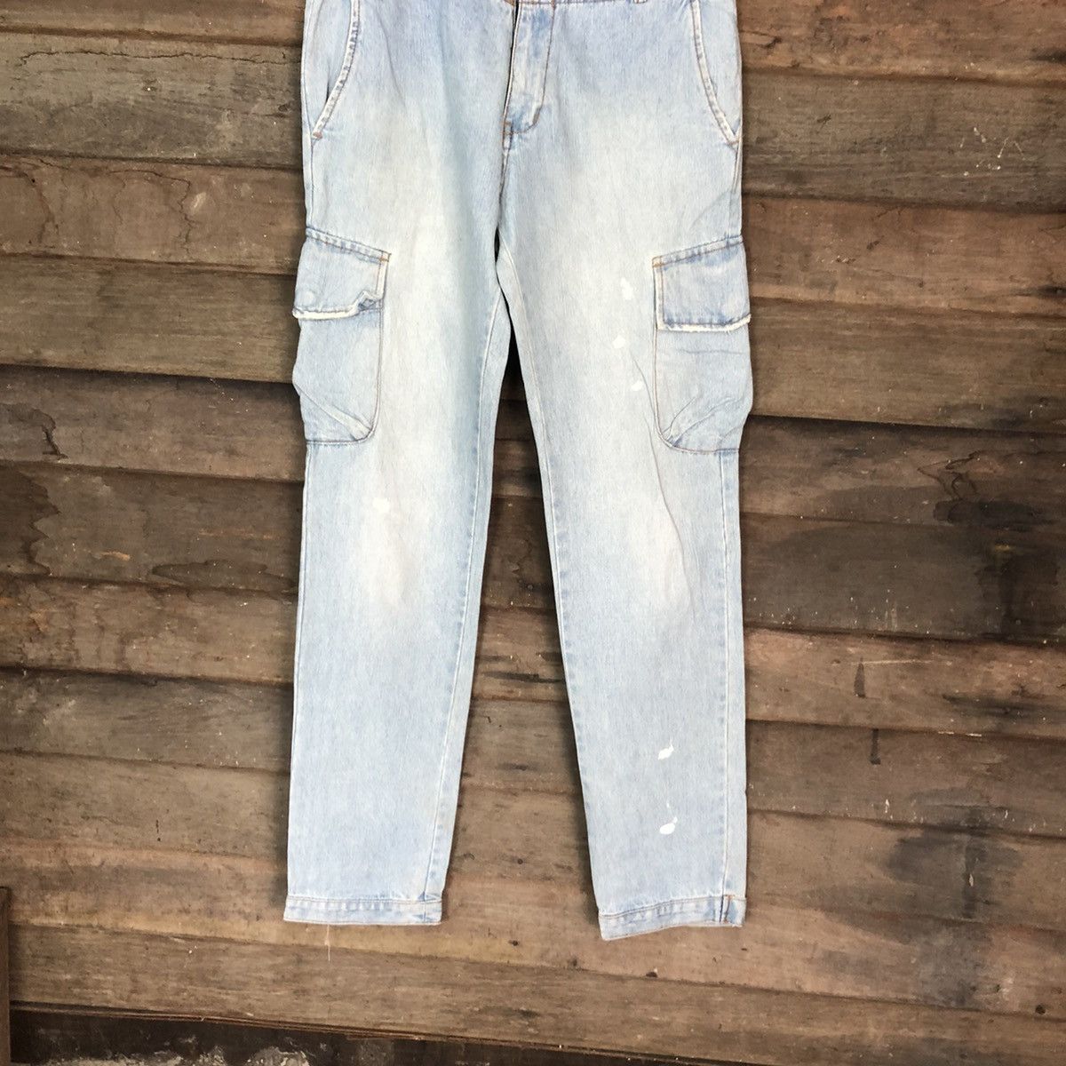 Japanese Brand Page Boy Blue Denim Multipocket Pants #6733 Size US 30 / EU 46 - 3 Thumbnail