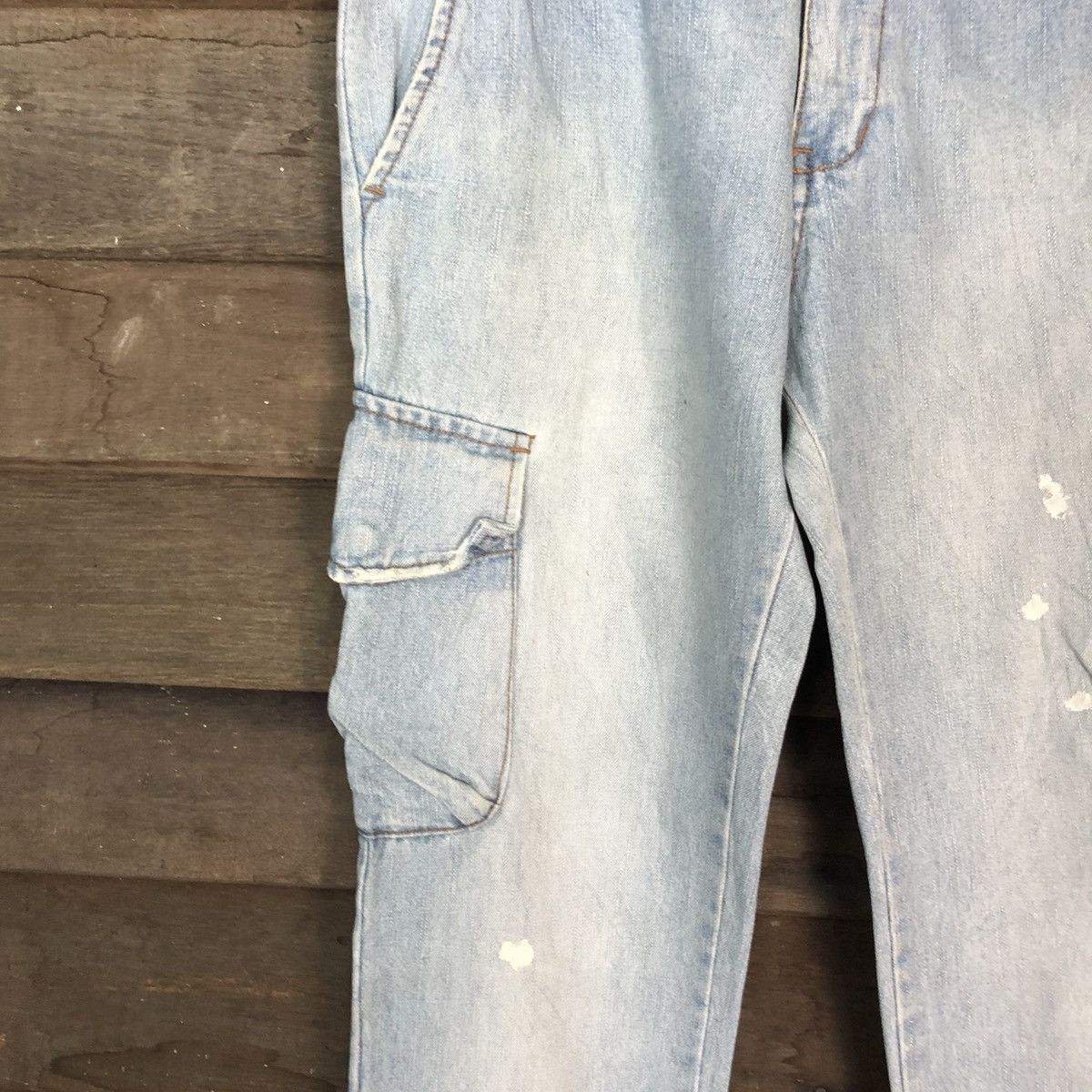 Japanese Brand Page Boy Blue Denim Multipocket Pants #6733 Size US 30 / EU 46 - 4 Thumbnail