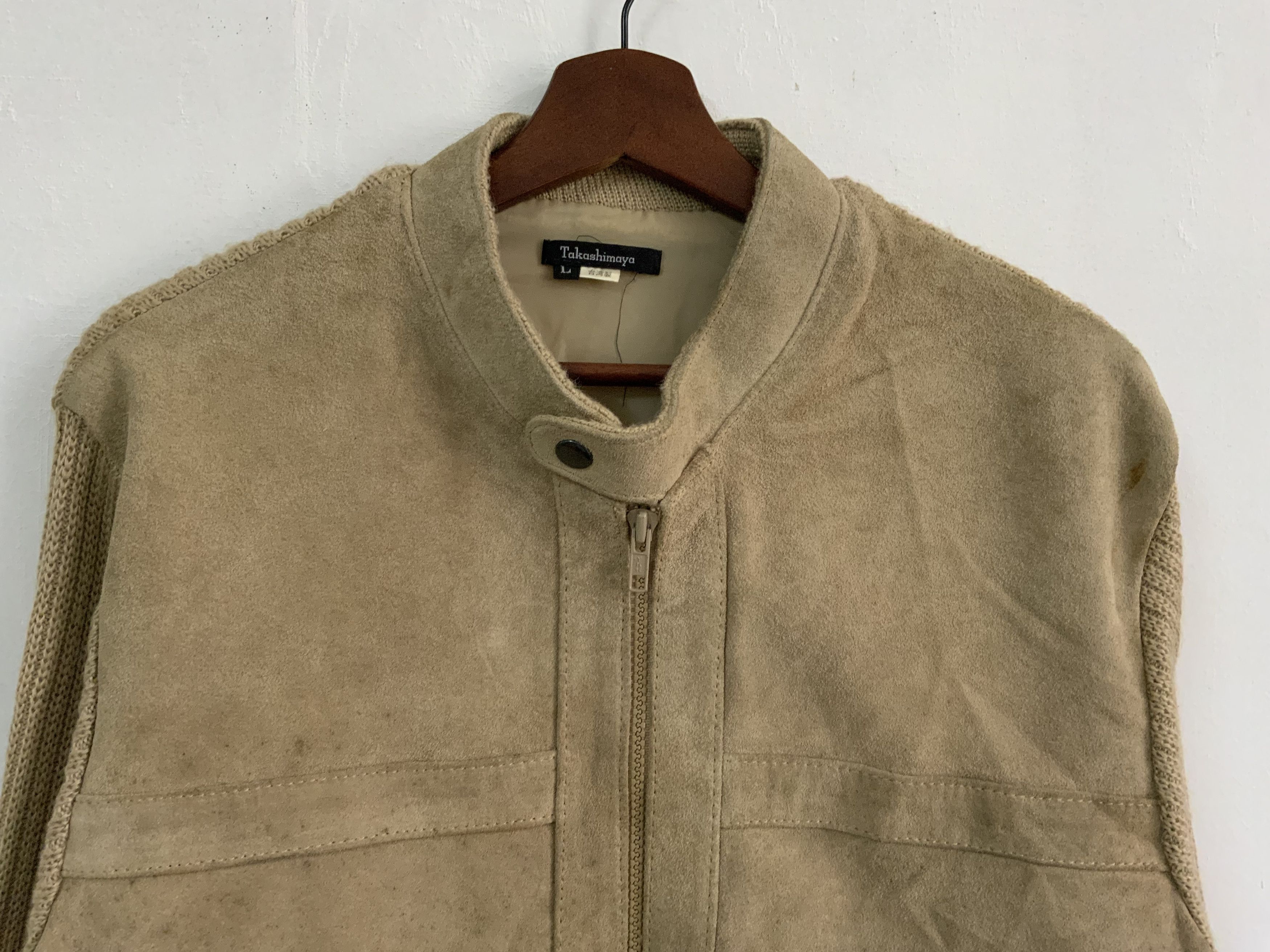 Japanese Brand Takashimaya Genuine Leather Light Jacket Size US L / EU 52-54 / 3 - 3 Thumbnail