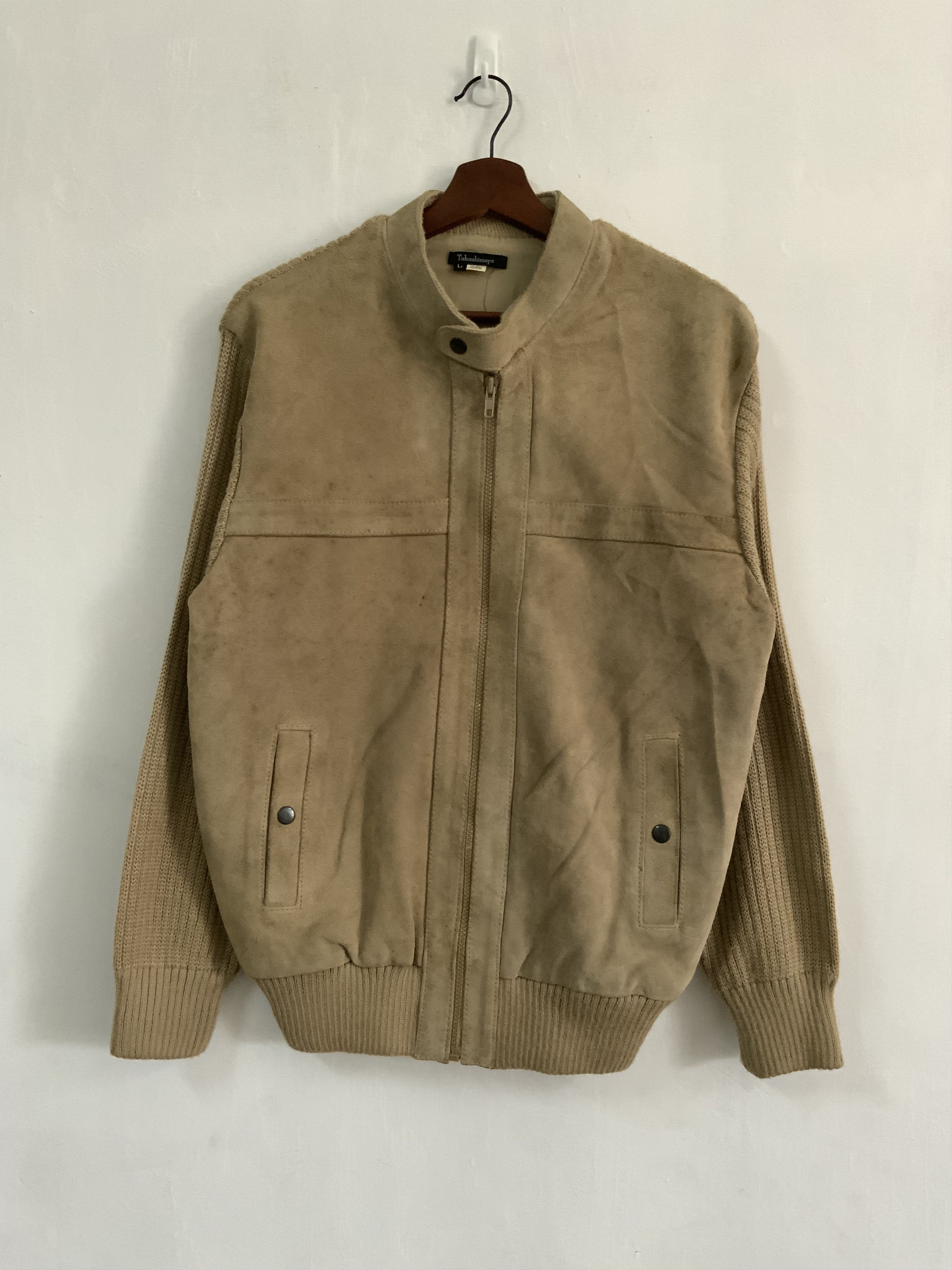 Japanese Brand Takashimaya Genuine Leather Light Jacket Size US L / EU 52-54 / 3 - 1 Thumbnail