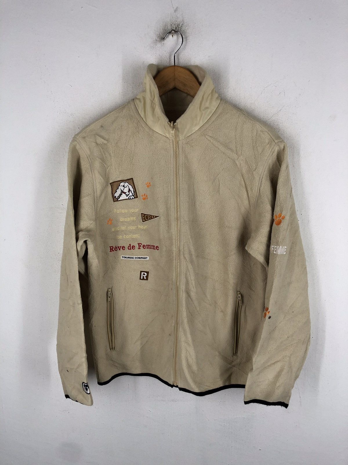 Japanese Brand Reve de femme embroidery fleece Size US S / EU 44-46 / 1 - 2 Thumbnail