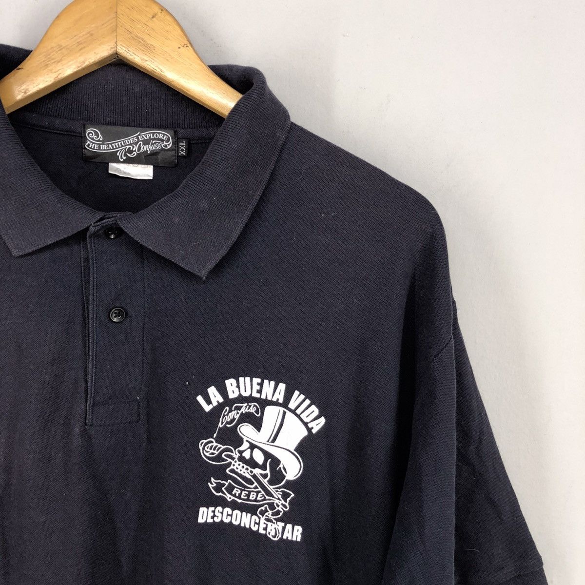 Japanese Brand 🔥THE BEATITUDES EXPLORE CONFUSE LA BUENA VIDA DESCONCERTAR Size US XXL / EU 58 / 5 - 4 Thumbnail