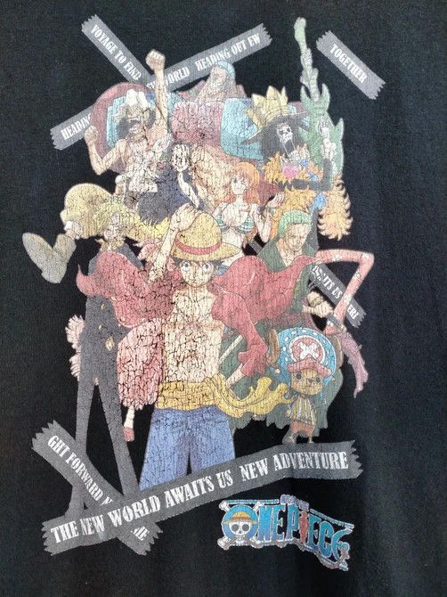 Anime × Vintage 💥Rare Vintage anime One piece full character hero Size US L / EU 52-54 / 3 - 6 Thumbnail