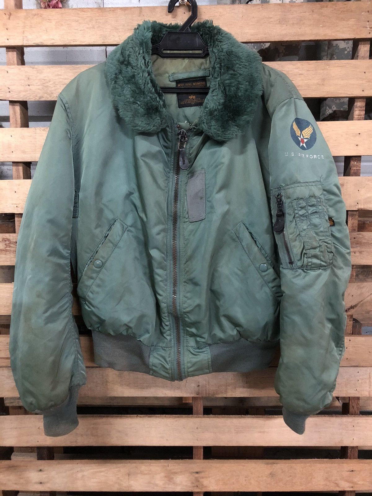 Alpha Industries Vtg Alpha Industries Us Air Force Type B-15D Bomber Jacket Size US M / EU 48-50 / 2 - 1 Thumbnail