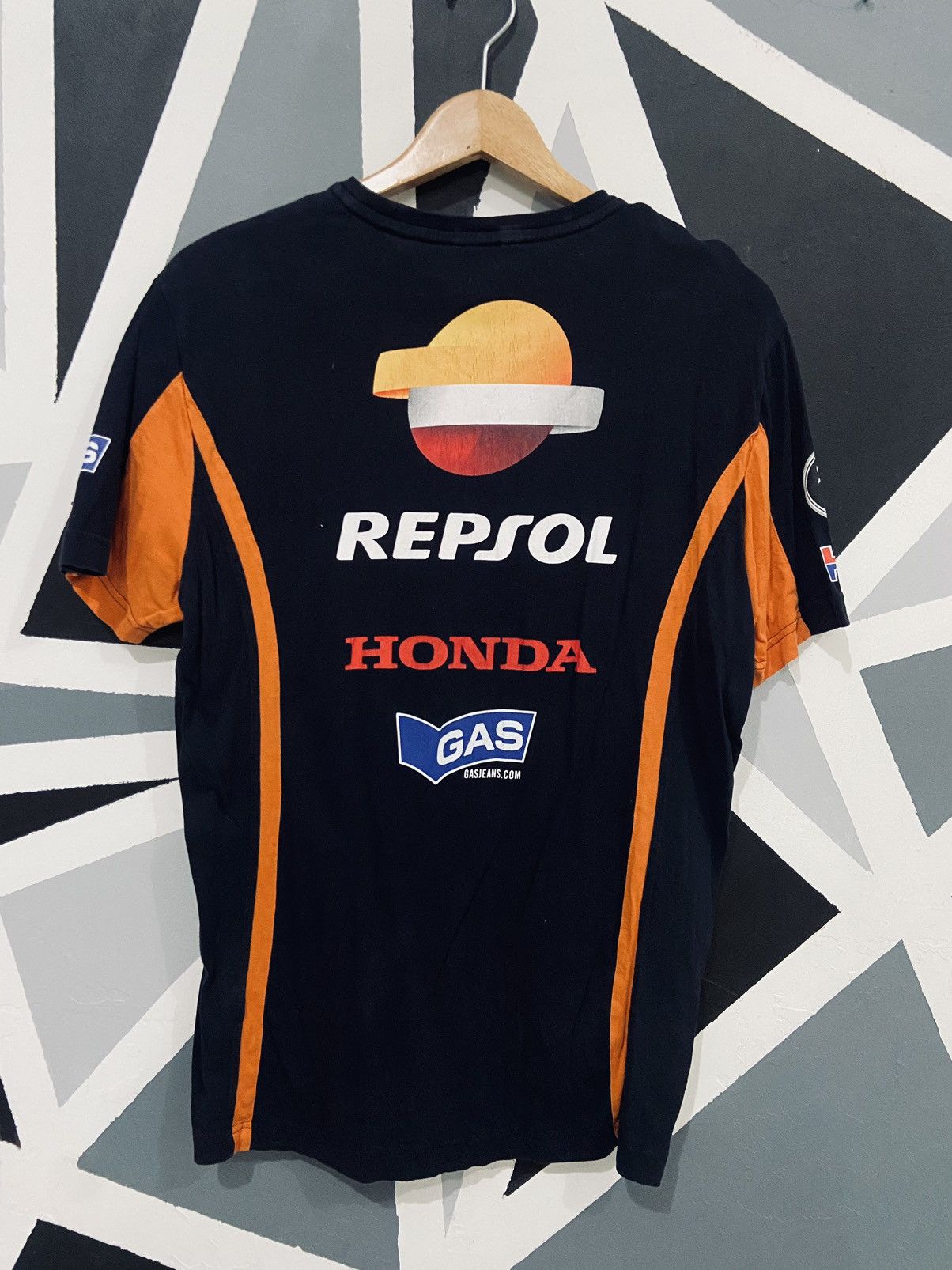 image of Repsol Honda Gas Racing Team Tee in Dark Blue, Men's (Size Medium)