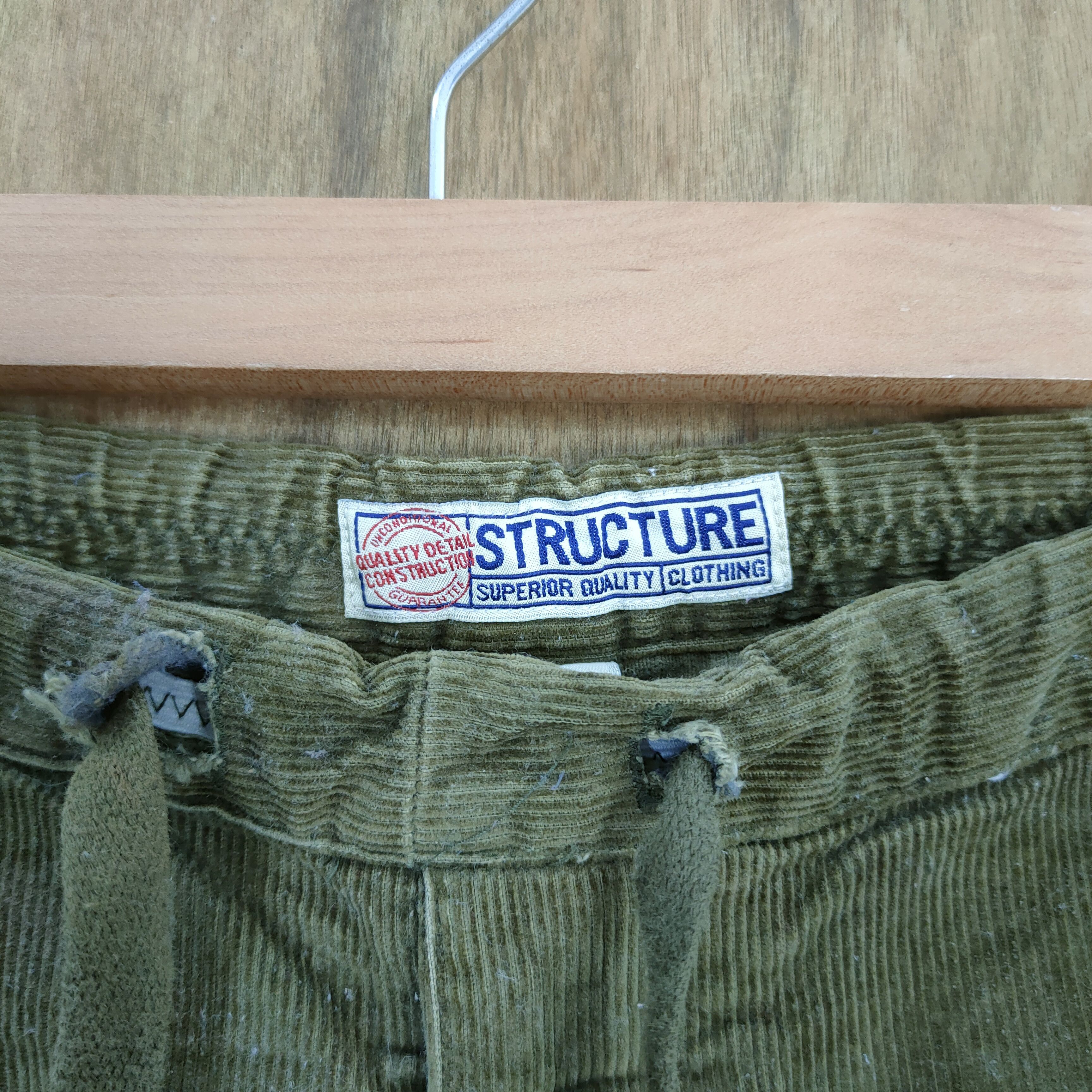 Structure STRUCTURE PANTS GREEN CORDUROY CARGO PANTS Size US 34 / EU 50 - 6 Thumbnail