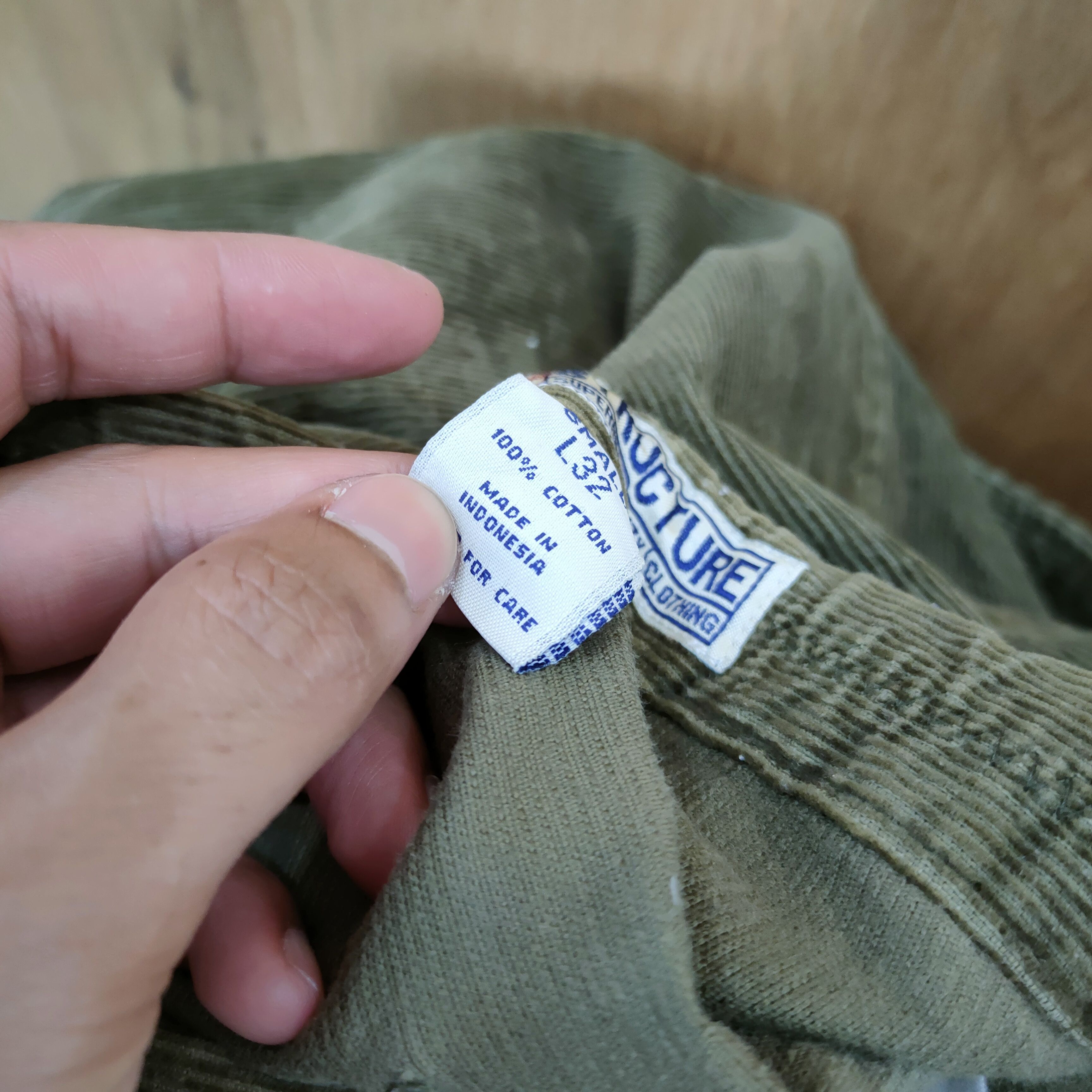 Structure STRUCTURE PANTS GREEN CORDUROY CARGO PANTS Size US 34 / EU 50 - 13 Thumbnail