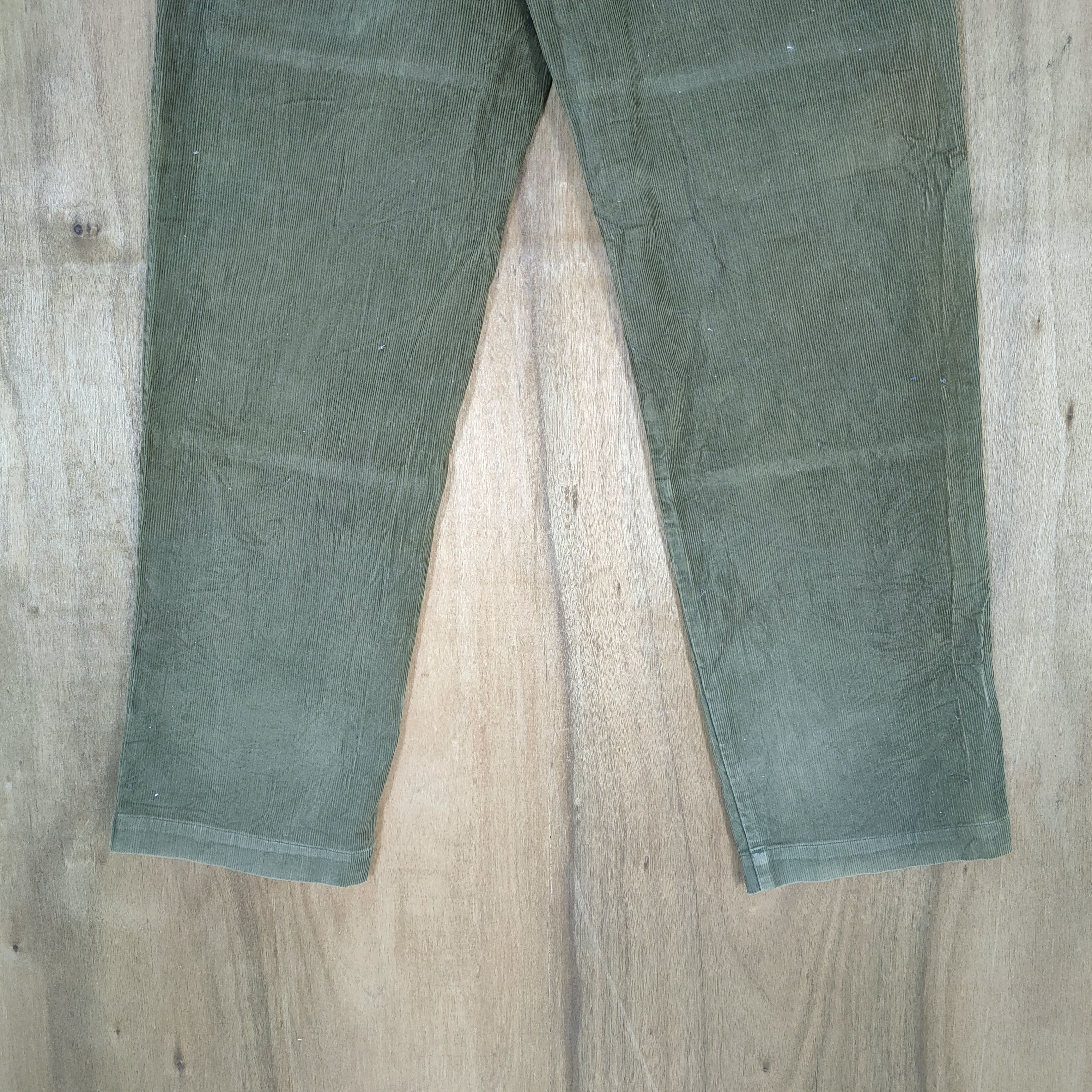 Structure STRUCTURE PANTS GREEN CORDUROY CARGO PANTS Size US 34 / EU 50 - 10 Thumbnail
