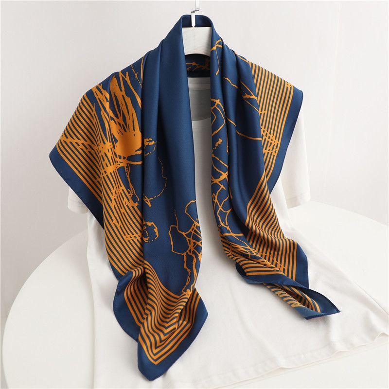 Jewelry Elegant Hijab Neckerchief Square Scarf Size ONE SIZE - 1 Thumbnail
