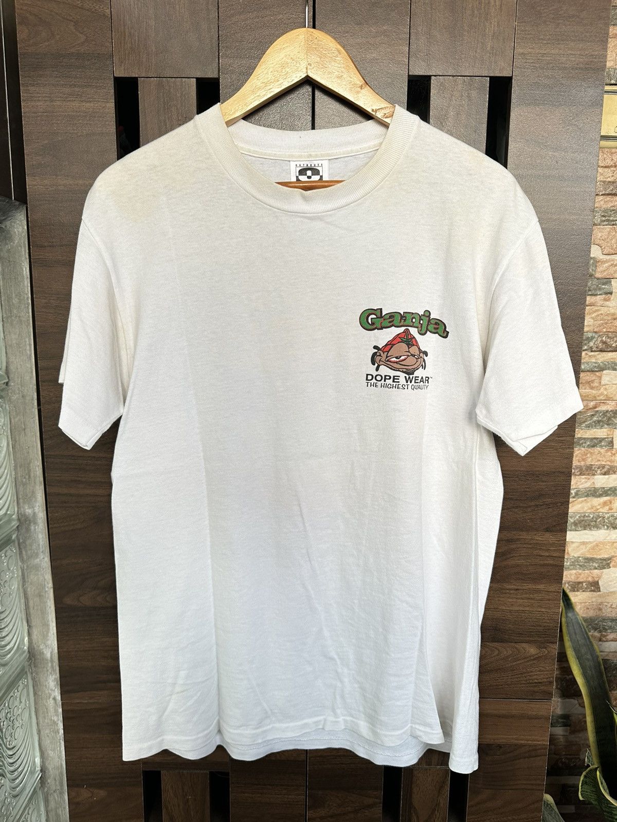 Rap Tees Vintage Ganja Cereal Weed white tee single stitch Rare Dope Size US L / EU 52-54 / 3 - 4 Thumbnail