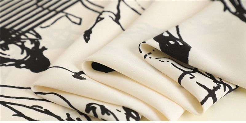 Jewelry Elegant Hijab Neckerchief Square Scarf Size ONE SIZE - 3 Thumbnail