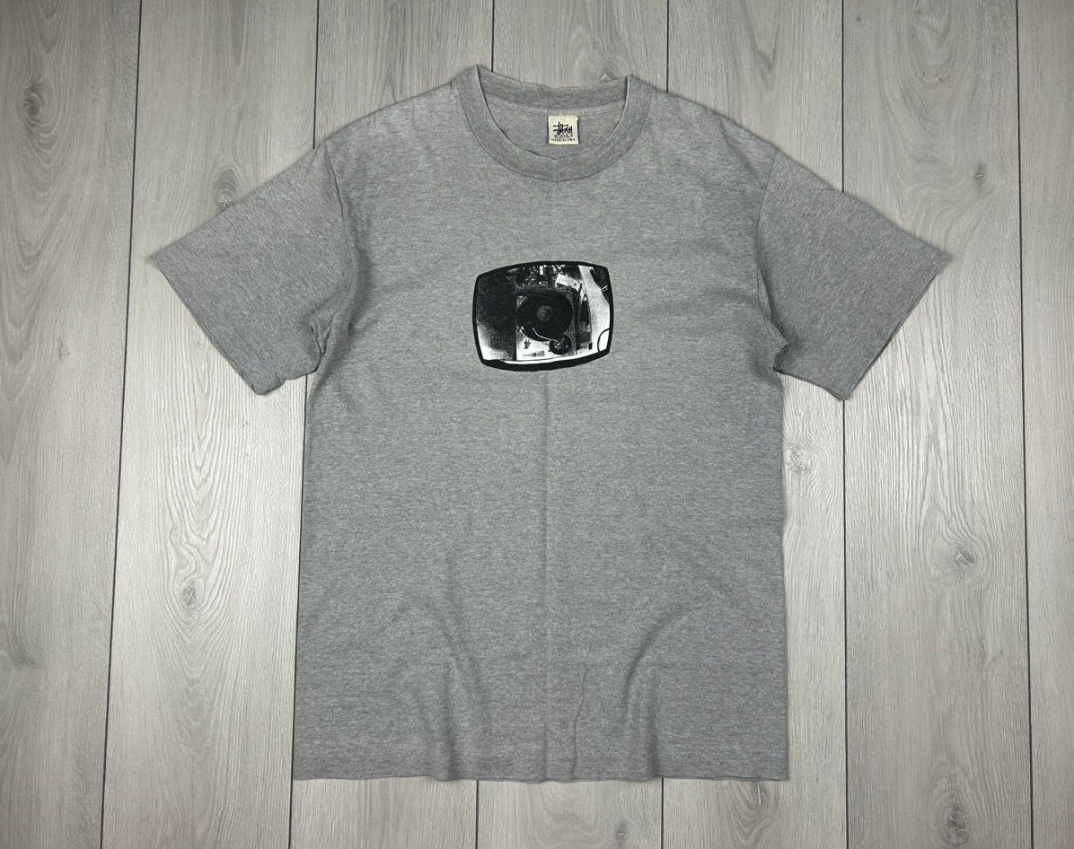 Pre-owned Made In Usa X Stussy Vintage T Shirt Usa In Grey
