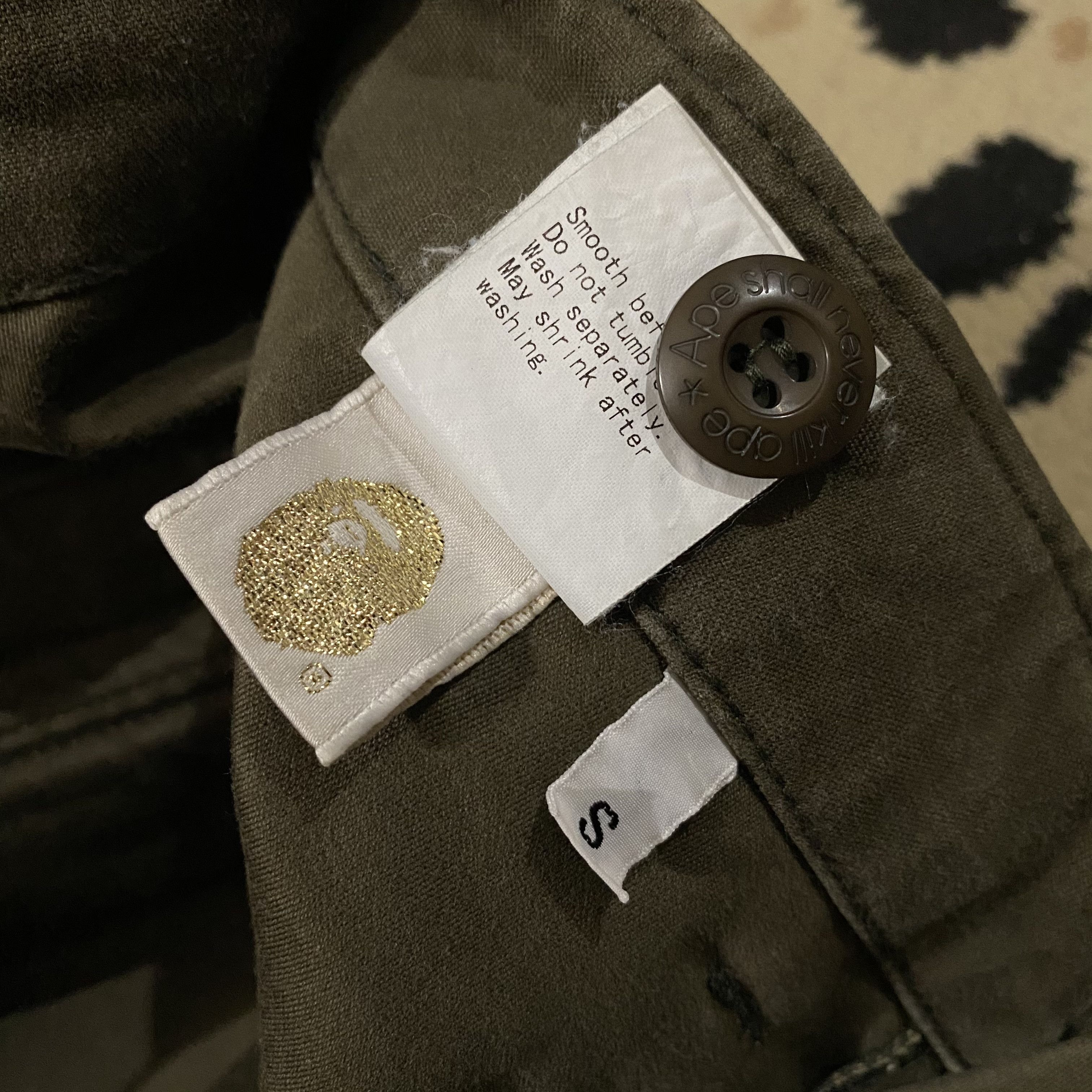 Bape A Bathing Ape Army Design Pants Size US 31 - 10 Thumbnail