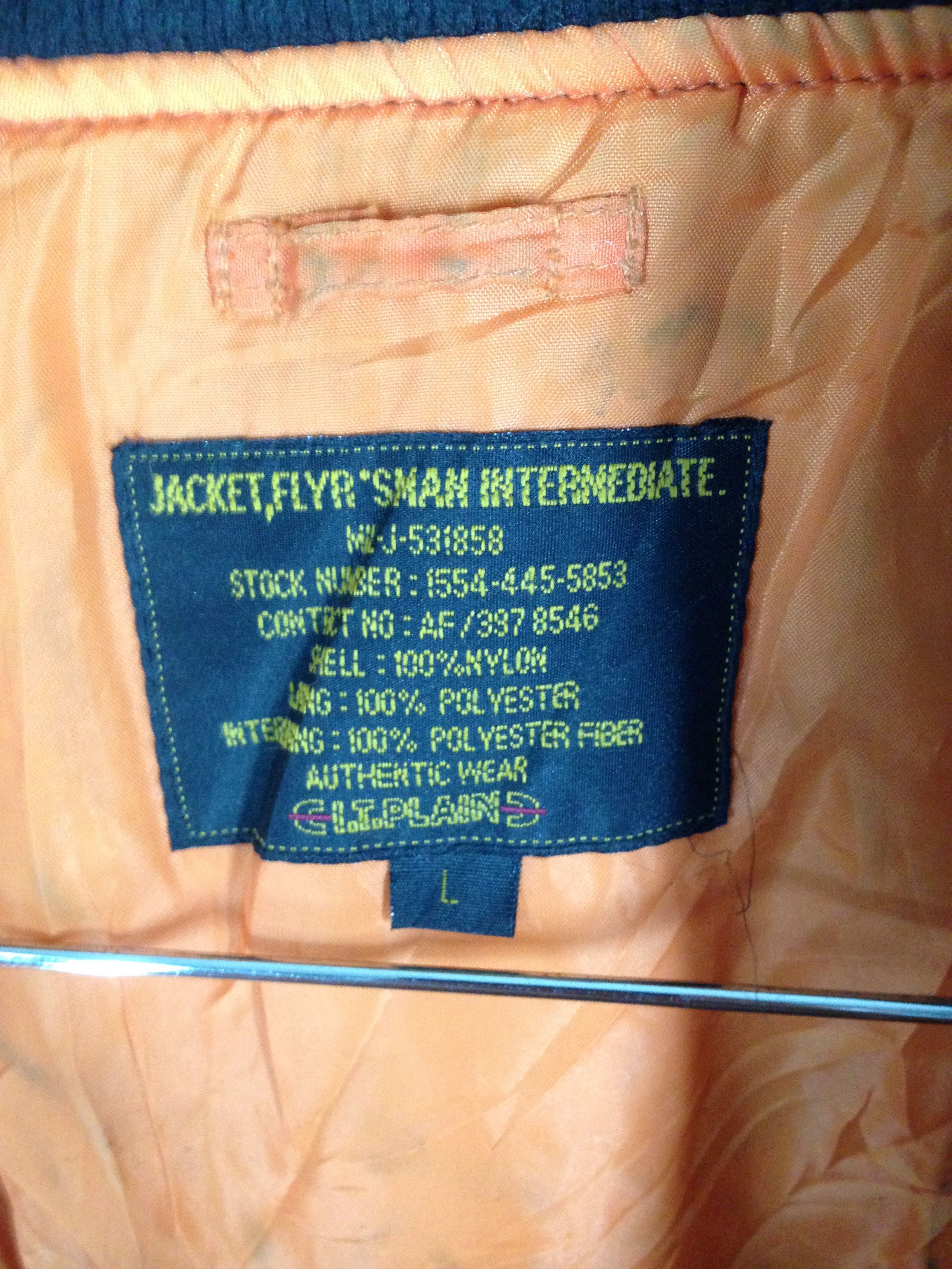Other Bomber Jacket Flyers Man Intermediate Skin Head Style Punk Size US L / EU 52-54 / 3 - 5 Thumbnail
