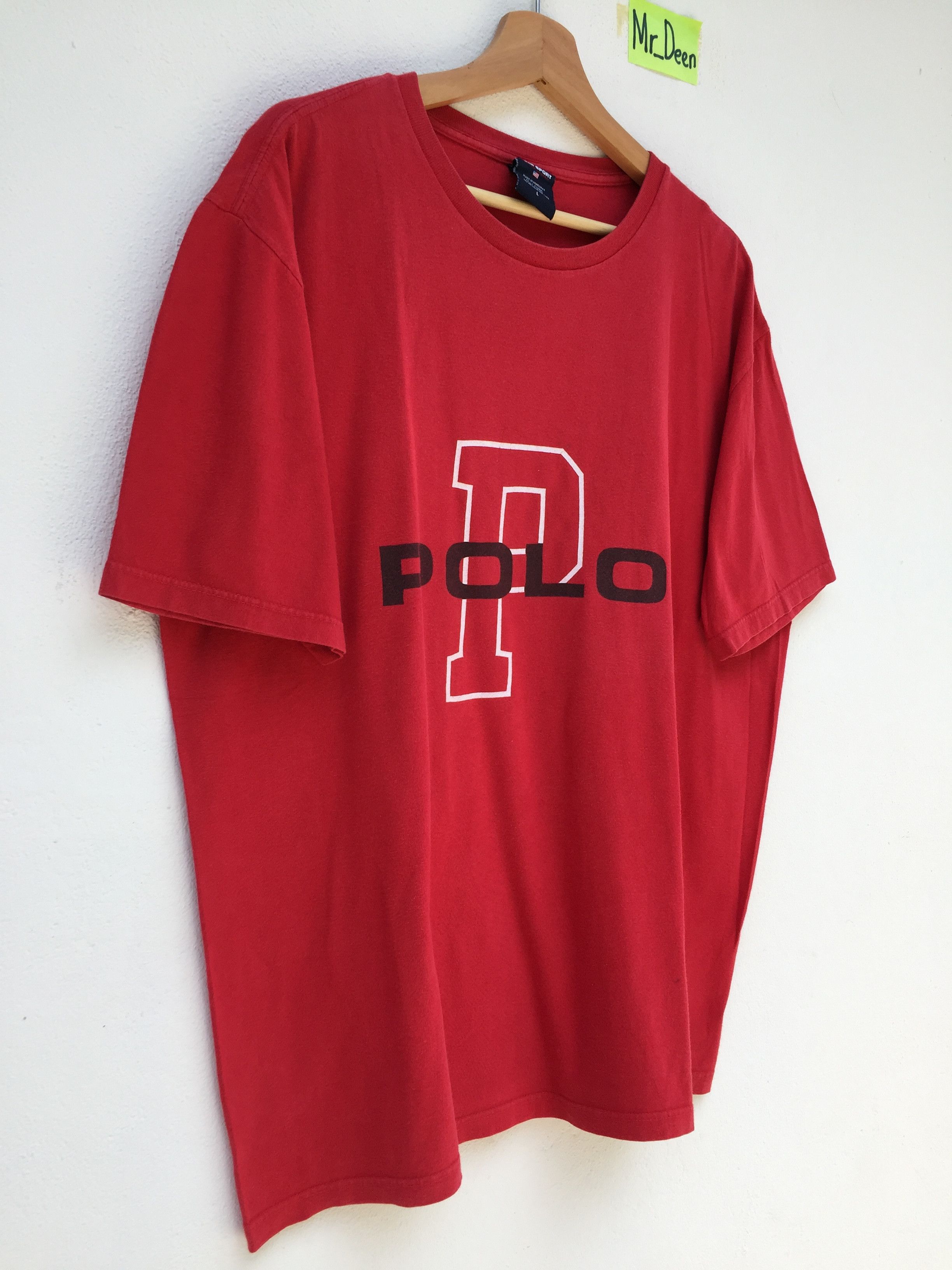 Polo Ralph Lauren Vintage 90s Polo Sport Big Logo Spell Out T Shirt Size US L / EU 52-54 / 3 - 2 Thumbnail