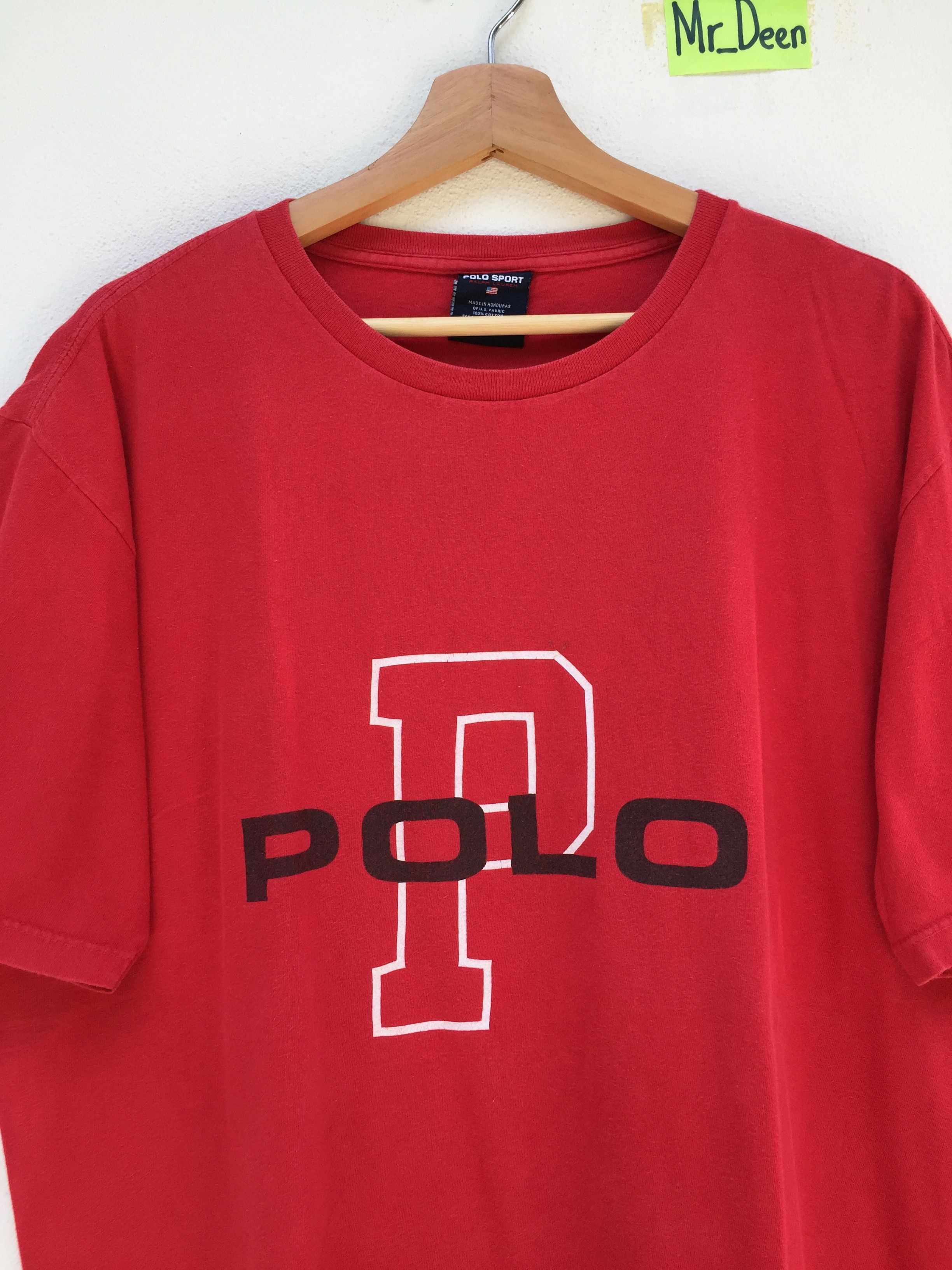 Polo Ralph Lauren Vintage 90s Polo Sport Big Logo Spell Out T Shirt Size US L / EU 52-54 / 3 - 5 Thumbnail