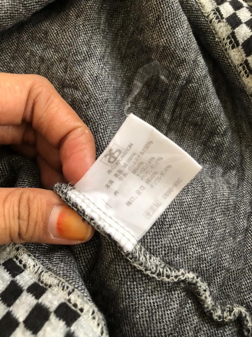 Japanese Brand Adabar big logo checked design Size US M / EU 48-50 / 2 - 7 Thumbnail