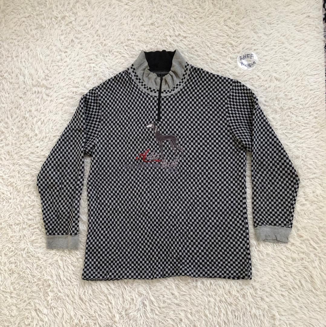 Japanese Brand Adabar big logo checked design Size US M / EU 48-50 / 2 - 1 Thumbnail