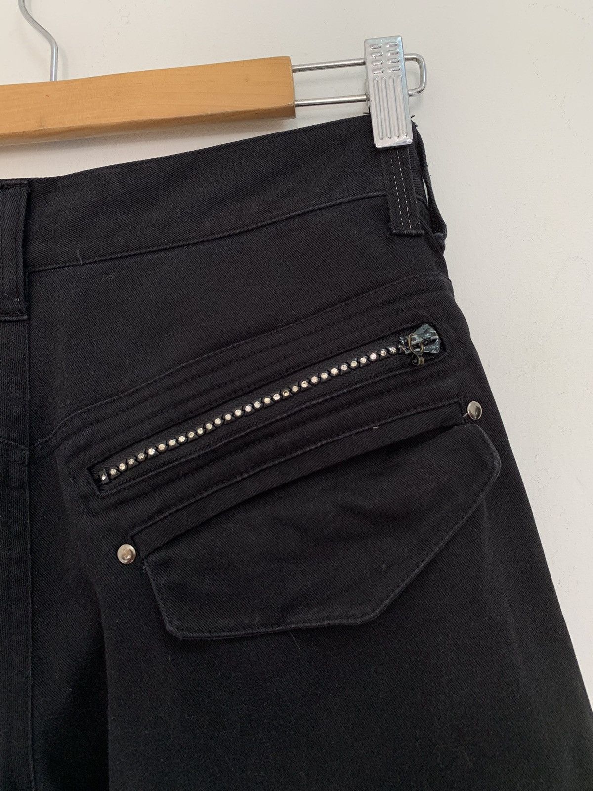 If Six Was Nine × Japanese Brand × Seditionaries 🇯🇵 Semantic Design Black Multi Pocket Pants Size US 31 - 6 Thumbnail