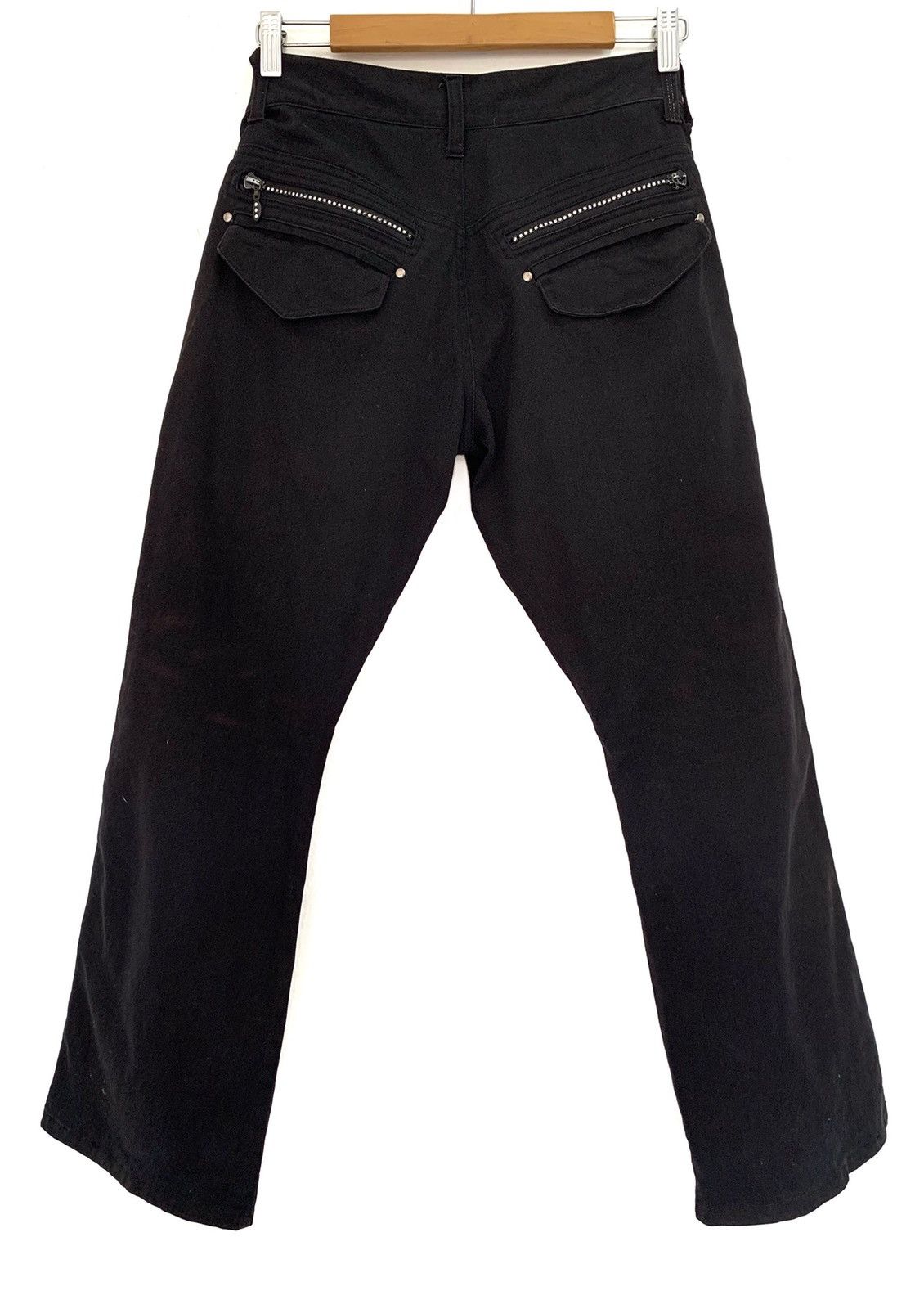 If Six Was Nine × Japanese Brand × Seditionaries 🇯🇵 Semantic Design Black Multi Pocket Pants Size US 31 - 2 Thumbnail