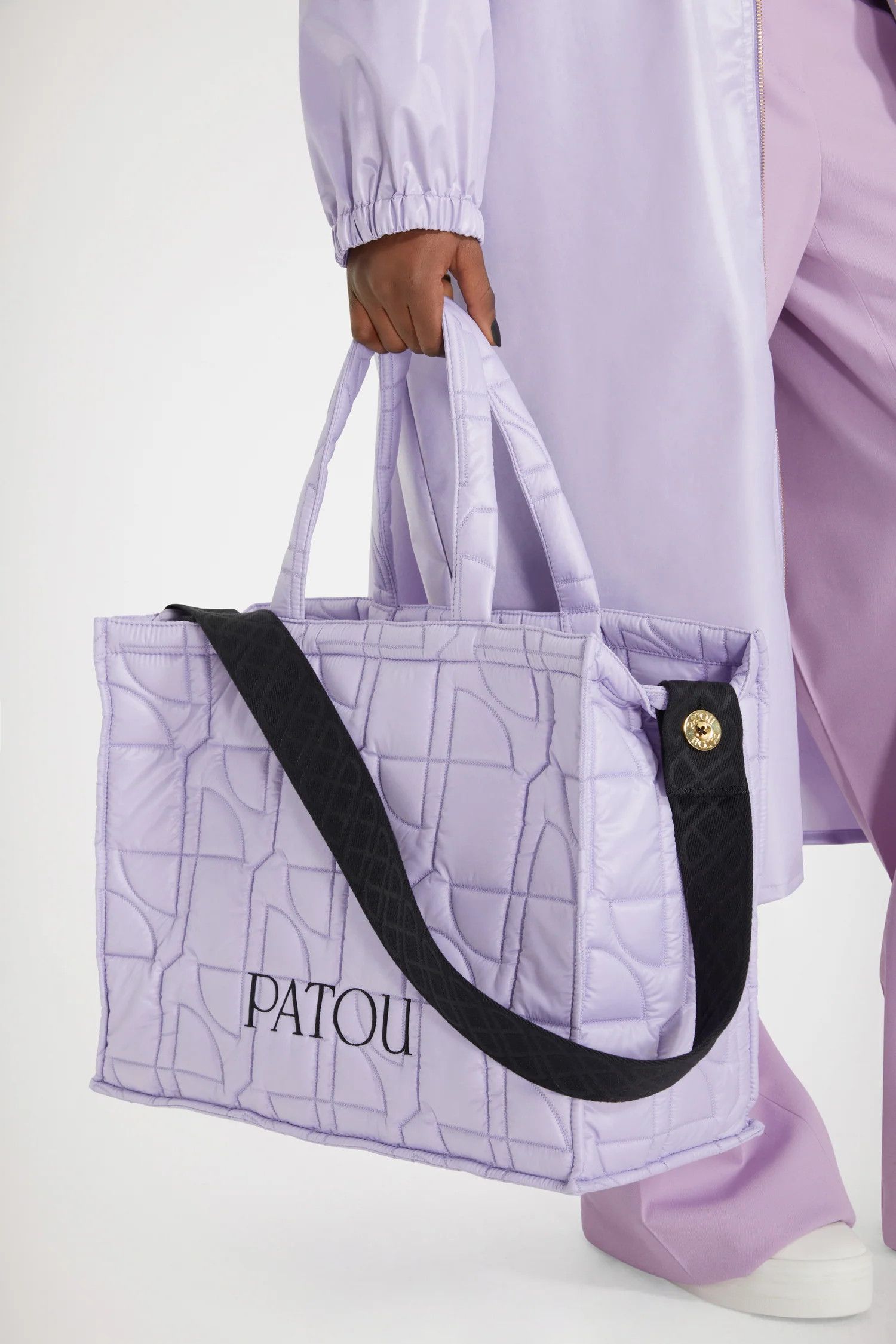 Patou PATOU lavender recycled nylon JP quilted tote bag authentic Size ONE SIZE - 2 Thumbnail