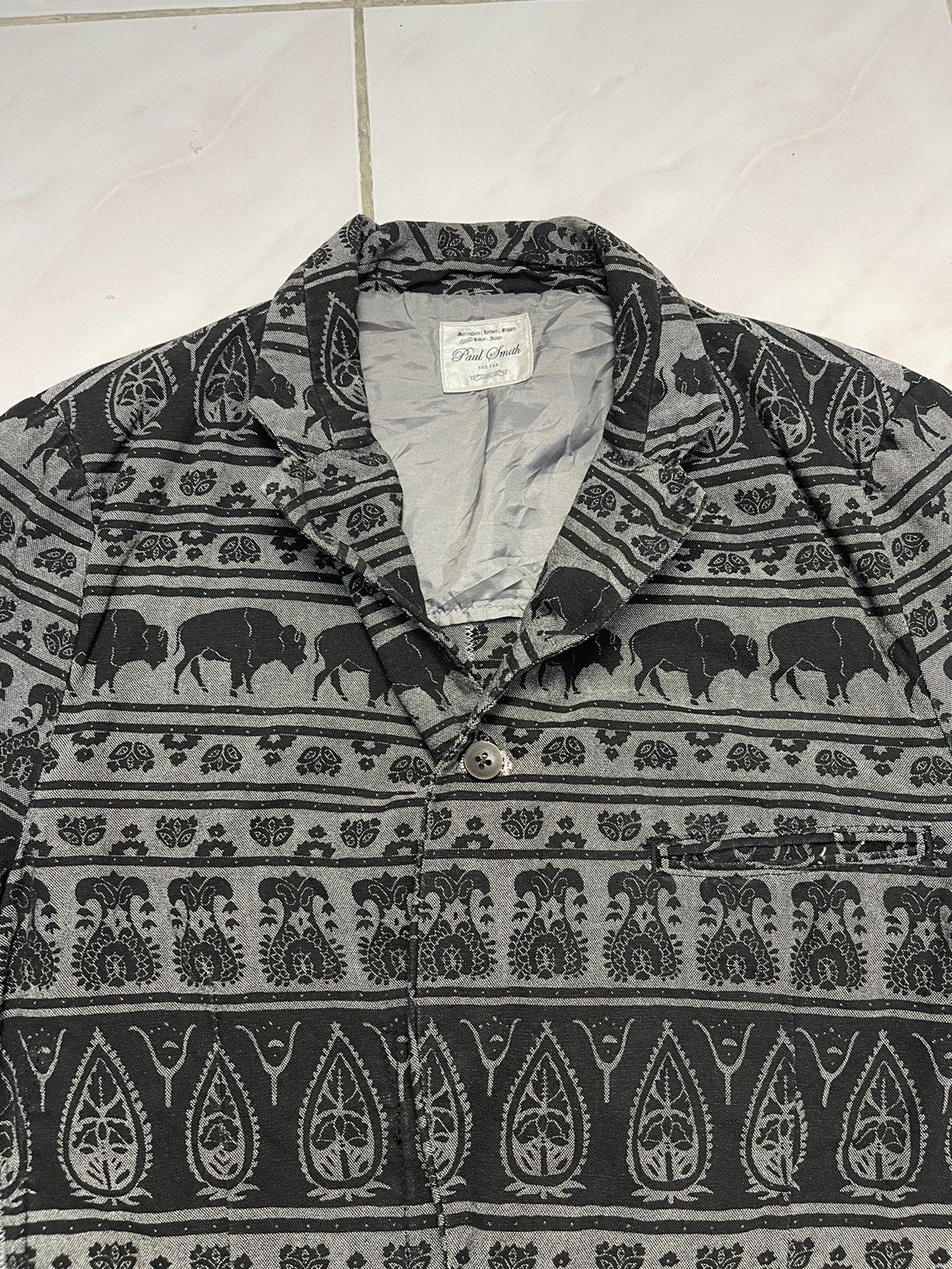 Paul Smith Vintage Paul Smith Red Ear Full Print Motive Jacket Size US S / EU 44-46 / 1 - 7 Thumbnail