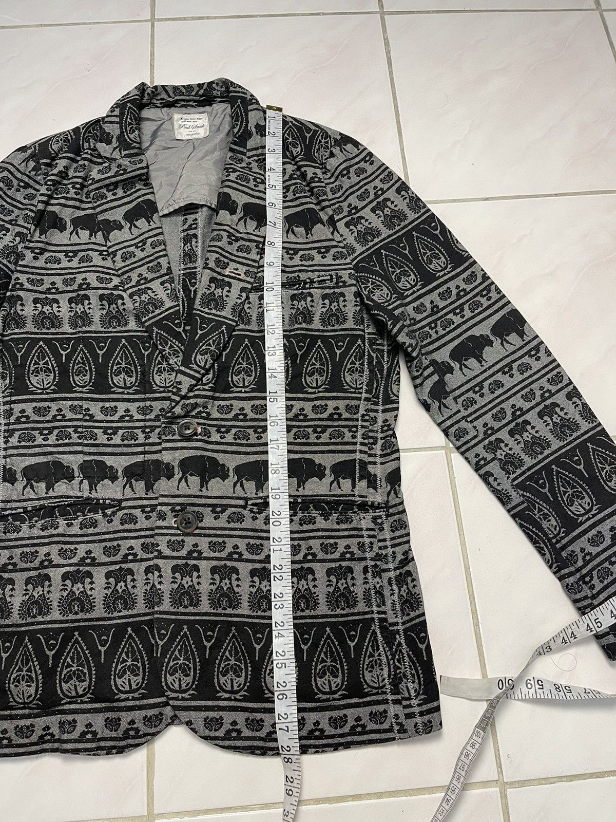 Paul Smith Vintage Paul Smith Red Ear Full Print Motive Jacket Size US S / EU 44-46 / 1 - 9 Thumbnail