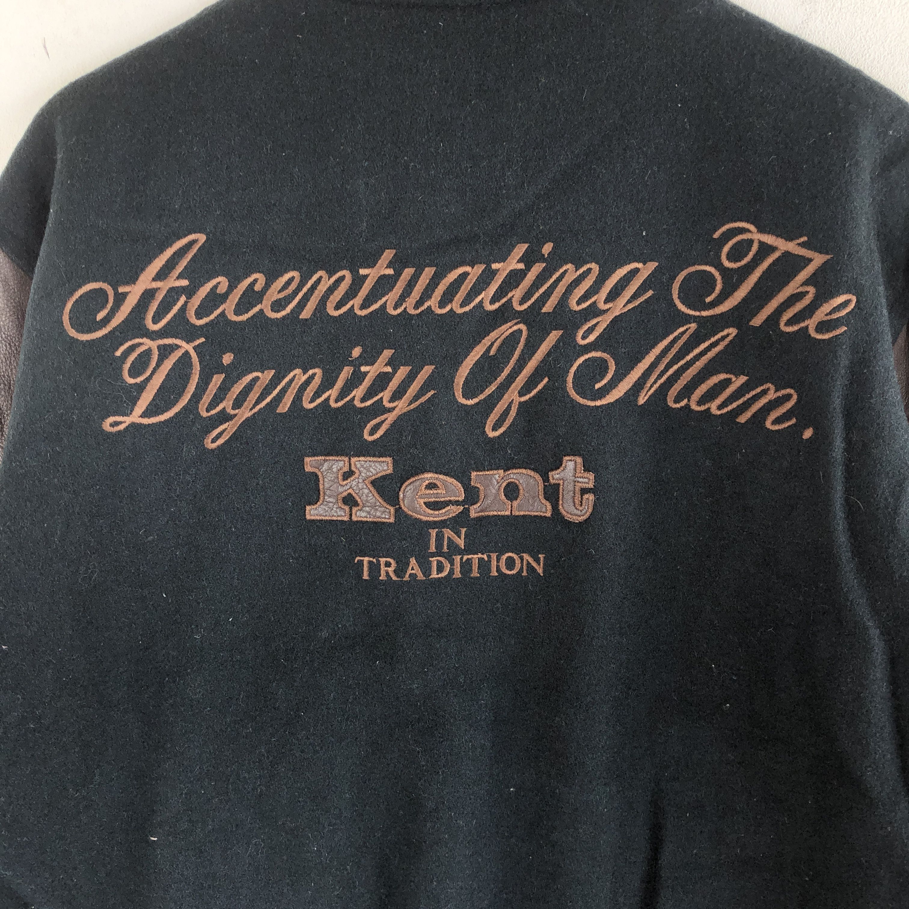 Japanese Brand Vintage Kent Varsity Jackets Letterman Wool Jacket Size US L / EU 52-54 / 3 - 7 Thumbnail