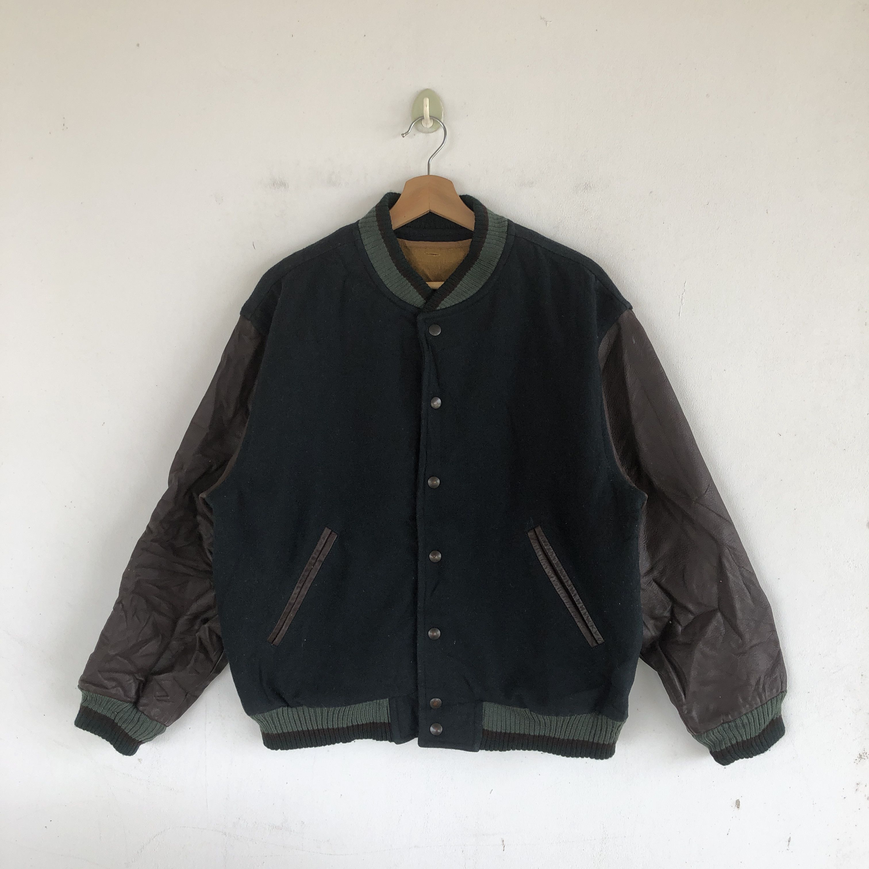 Japanese Brand Vintage Kent Varsity Jackets Letterman Wool Jacket Size US L / EU 52-54 / 3 - 2 Thumbnail