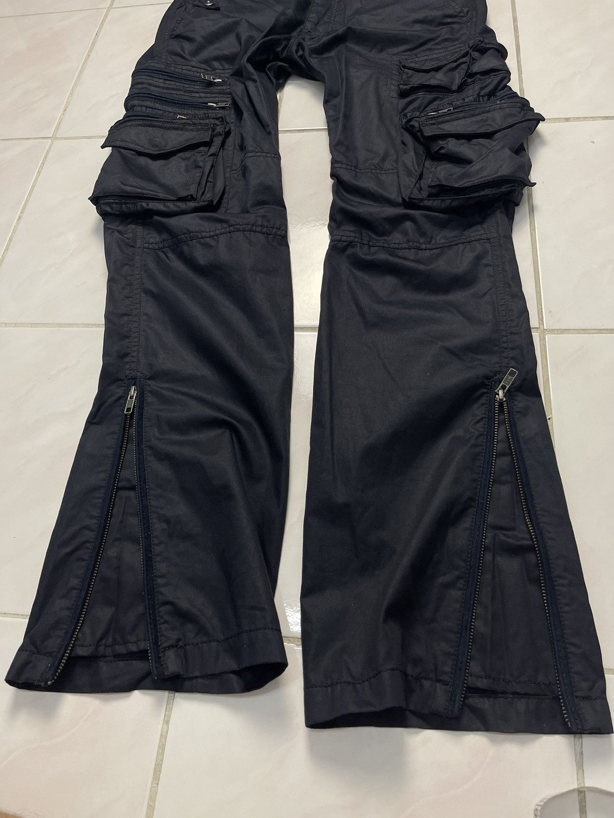 Designer Multi Pocket / Zipper Tactical Pants Size US 32 / EU 48 - 13 Thumbnail